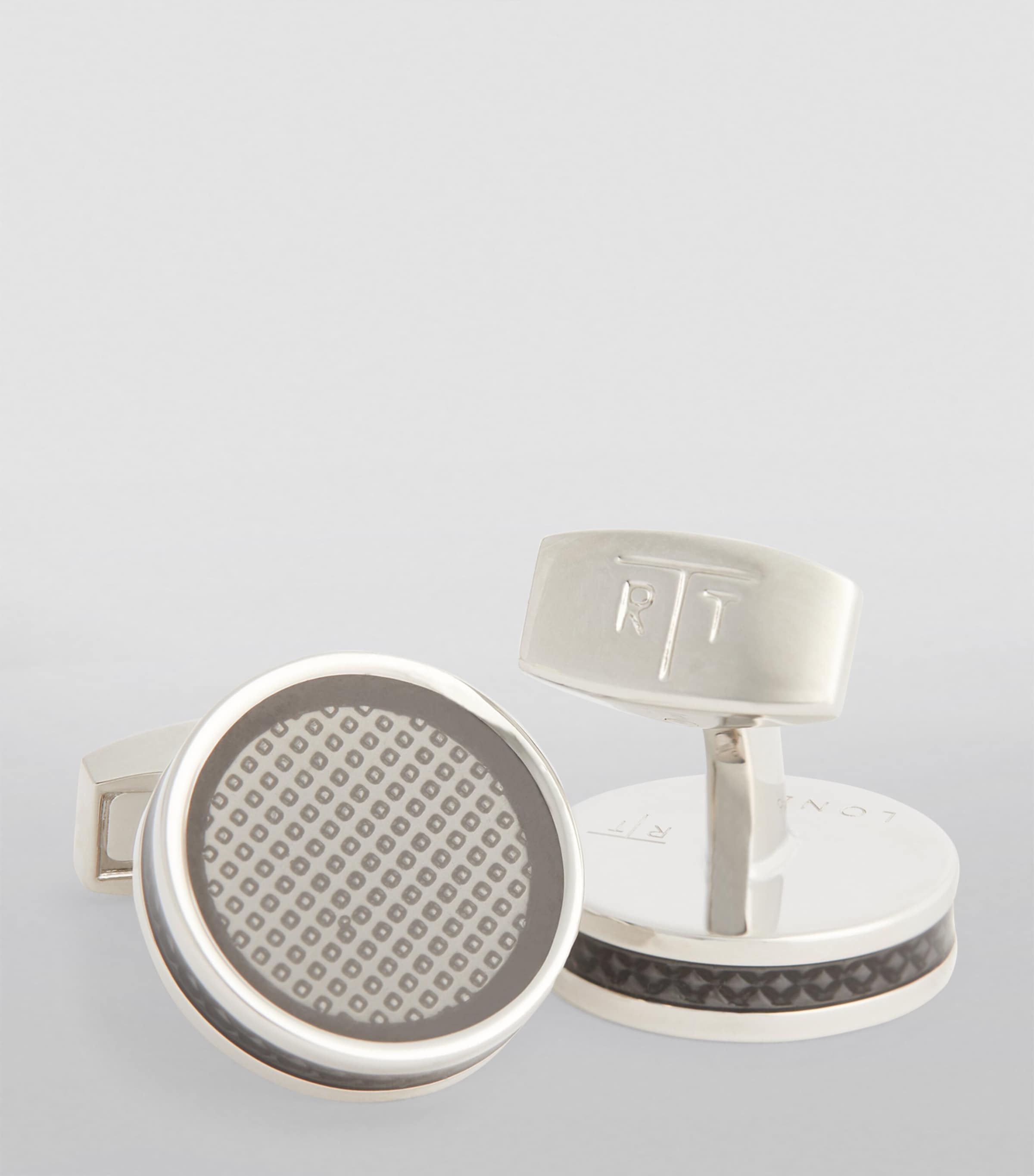 Tablet Ice Cufflinks BLACK Image 2