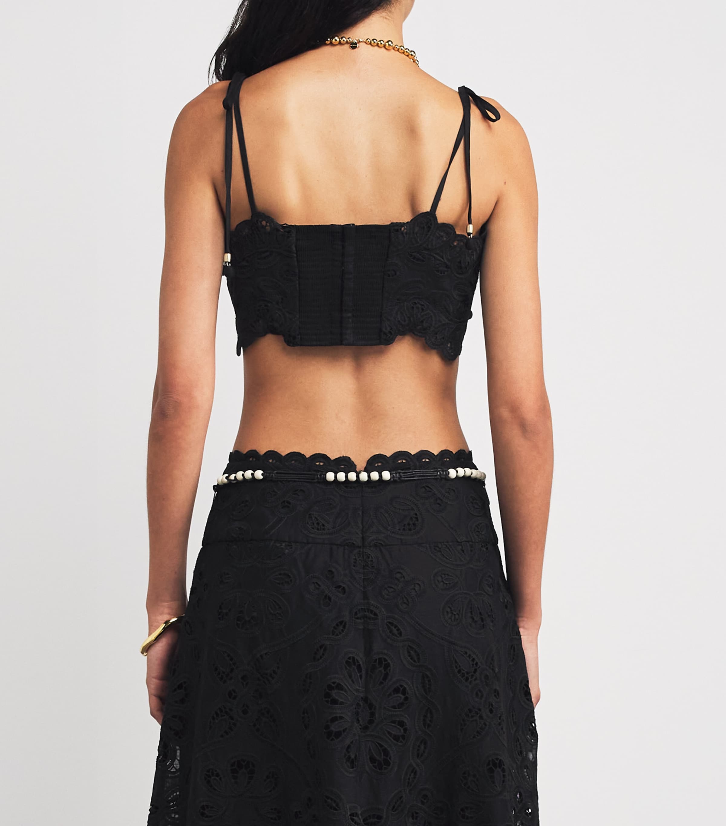 Tシャツ・カットソー ZIMMERMANN RHIANNON CROPPED TOP IN EMBROIDERED COTTON Zimmermann Cotton Rhiannon Embroidered Crop Top | Harrods US