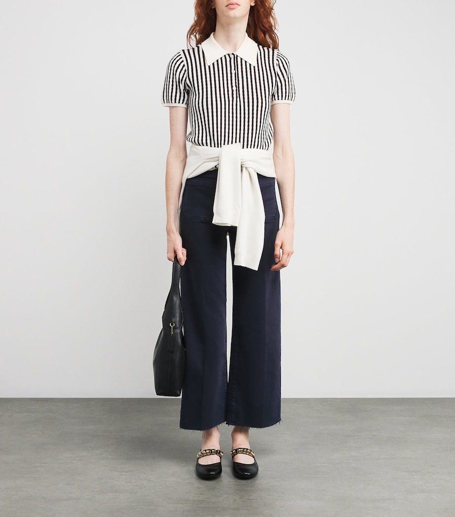 The Anchor Wide-Leg Jeans NAVY RAW FRAY Image 2