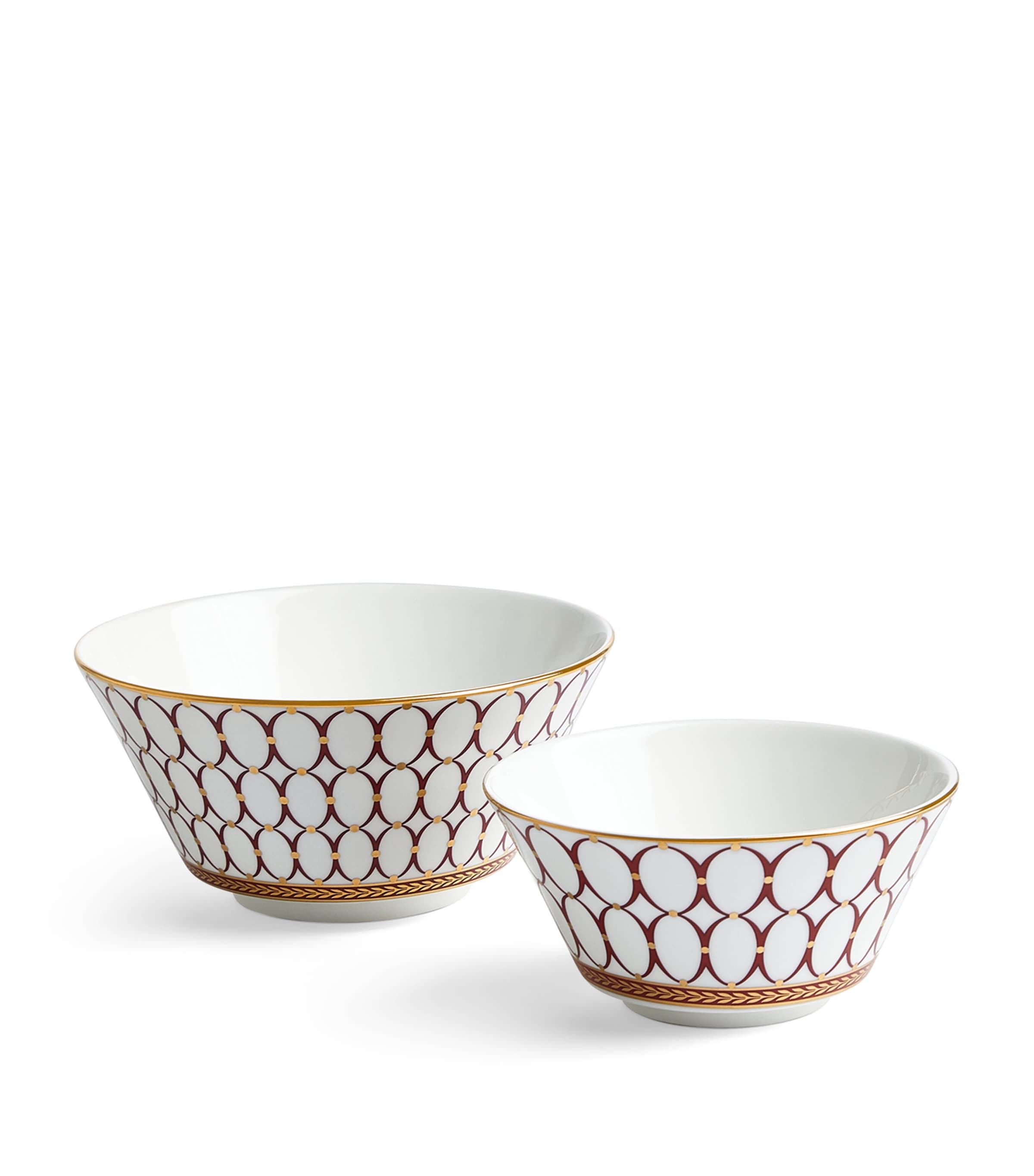 Set of 8 Renaissance Red Dinnerware Pieces RED Image 3