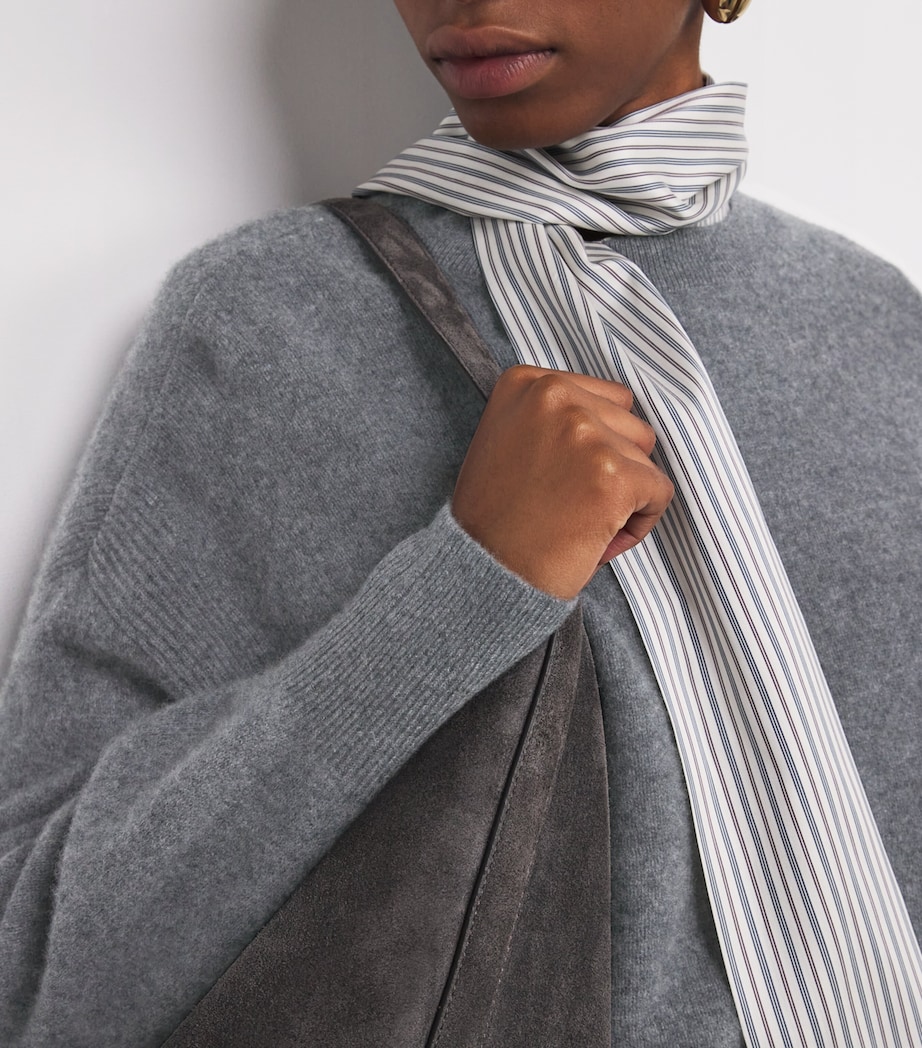 Organic Cashmere Modena Sweater MIDGREY Image 6