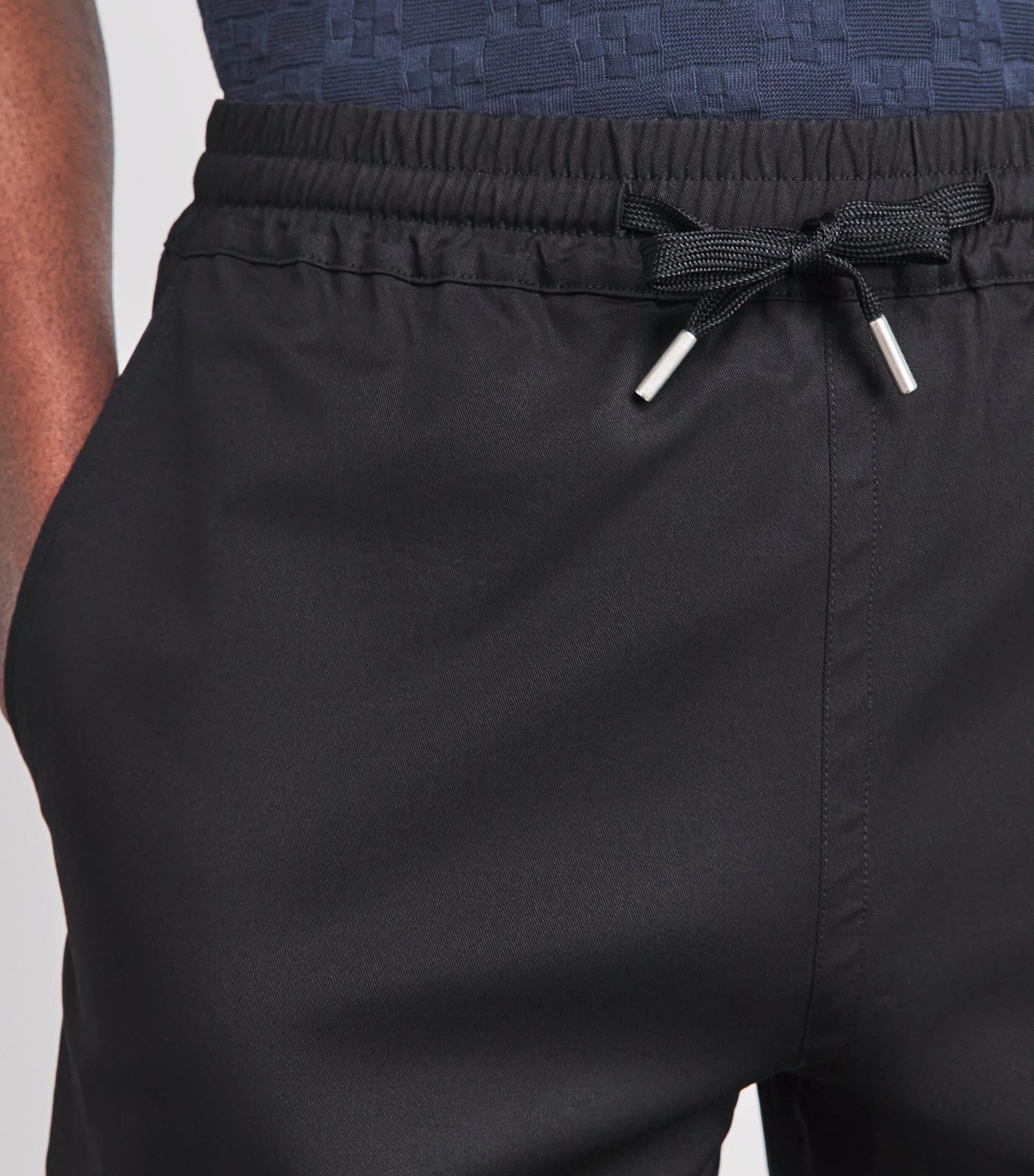 Sandro Paris Cotton Shorts In Black