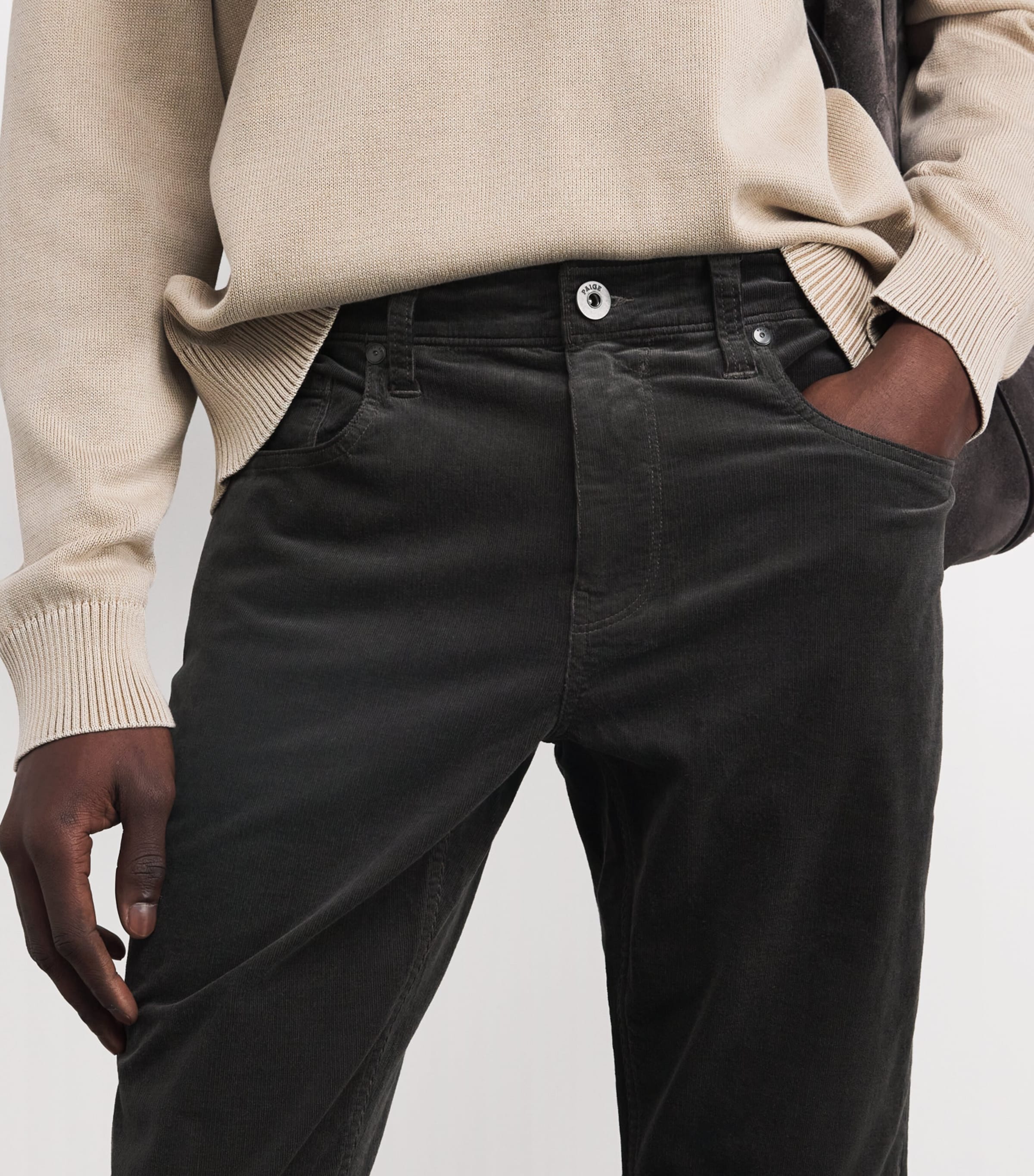 Corduroy Federal Slim-Straight Jeans DARK IRON CORDUROY Image 6