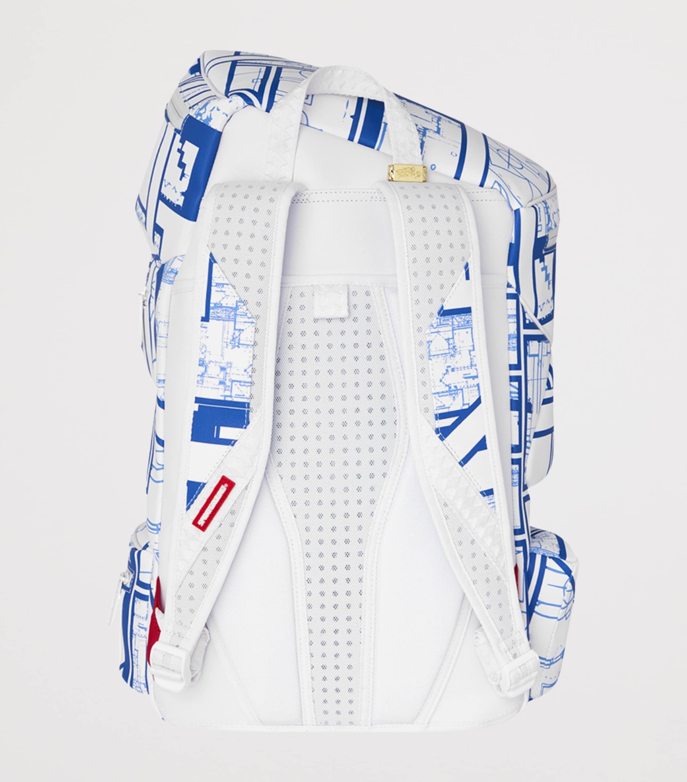 Sprayground Frank Lloyd Wright Backpack Blue Print Image 4