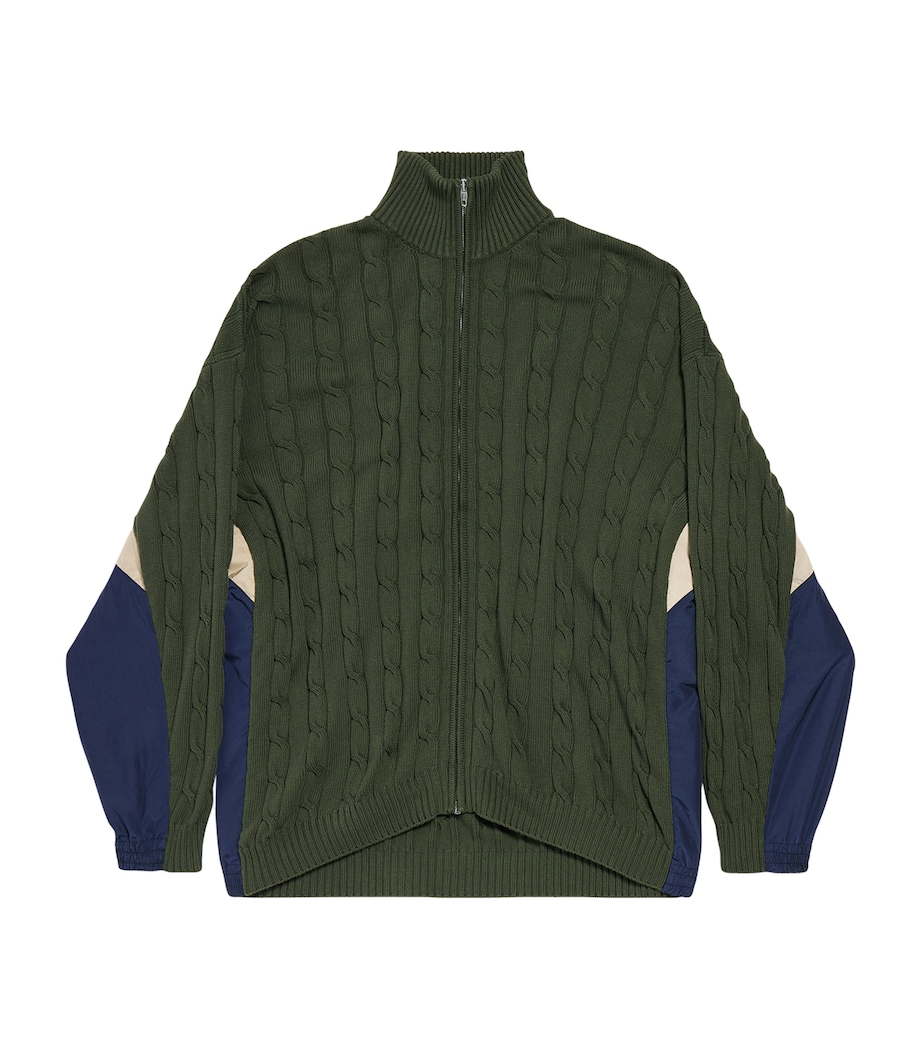 Cotton Knitted Logo Cardigan 2525 Image 1