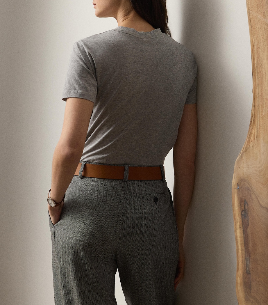 Cotton Hallie T-Shirt PEARL GREY MELANGE Image 3