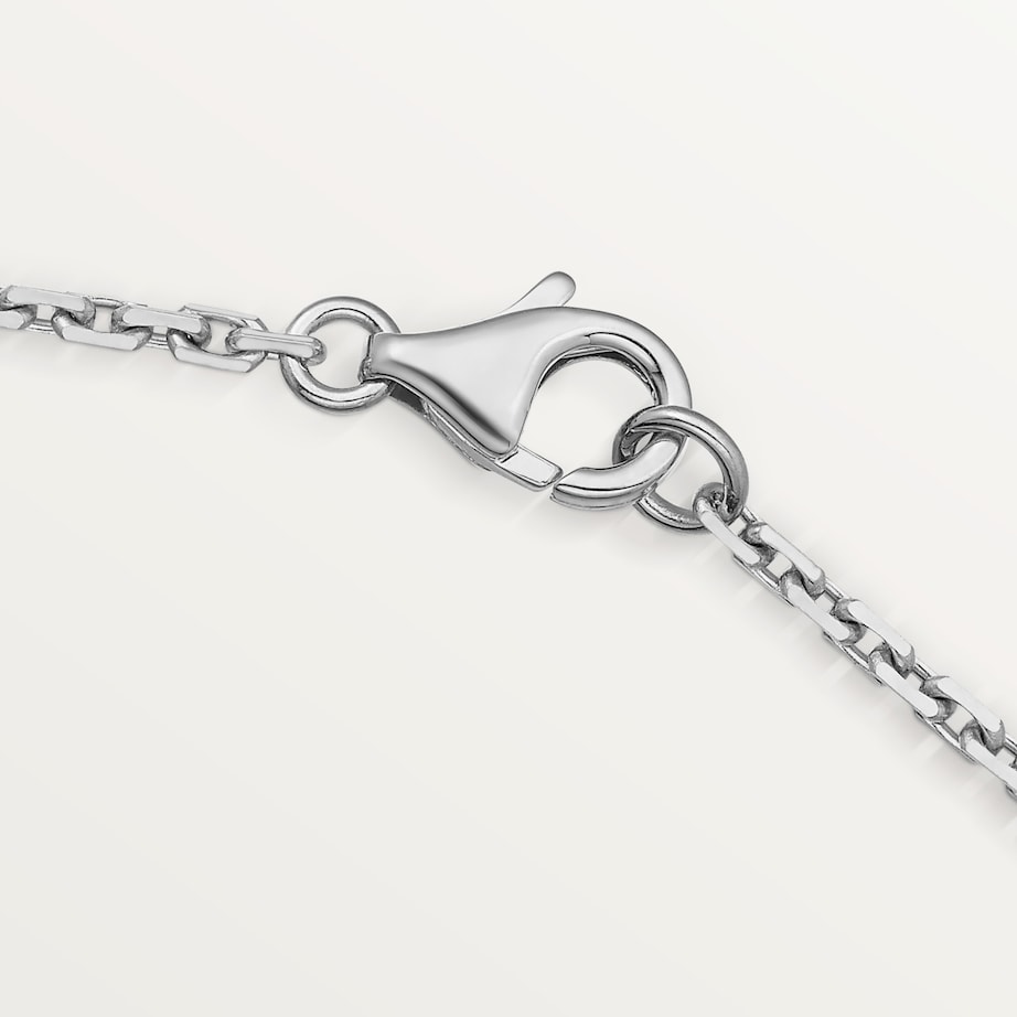 Cartier White Gold and Diamond Love Necklace White Gold Image 10
