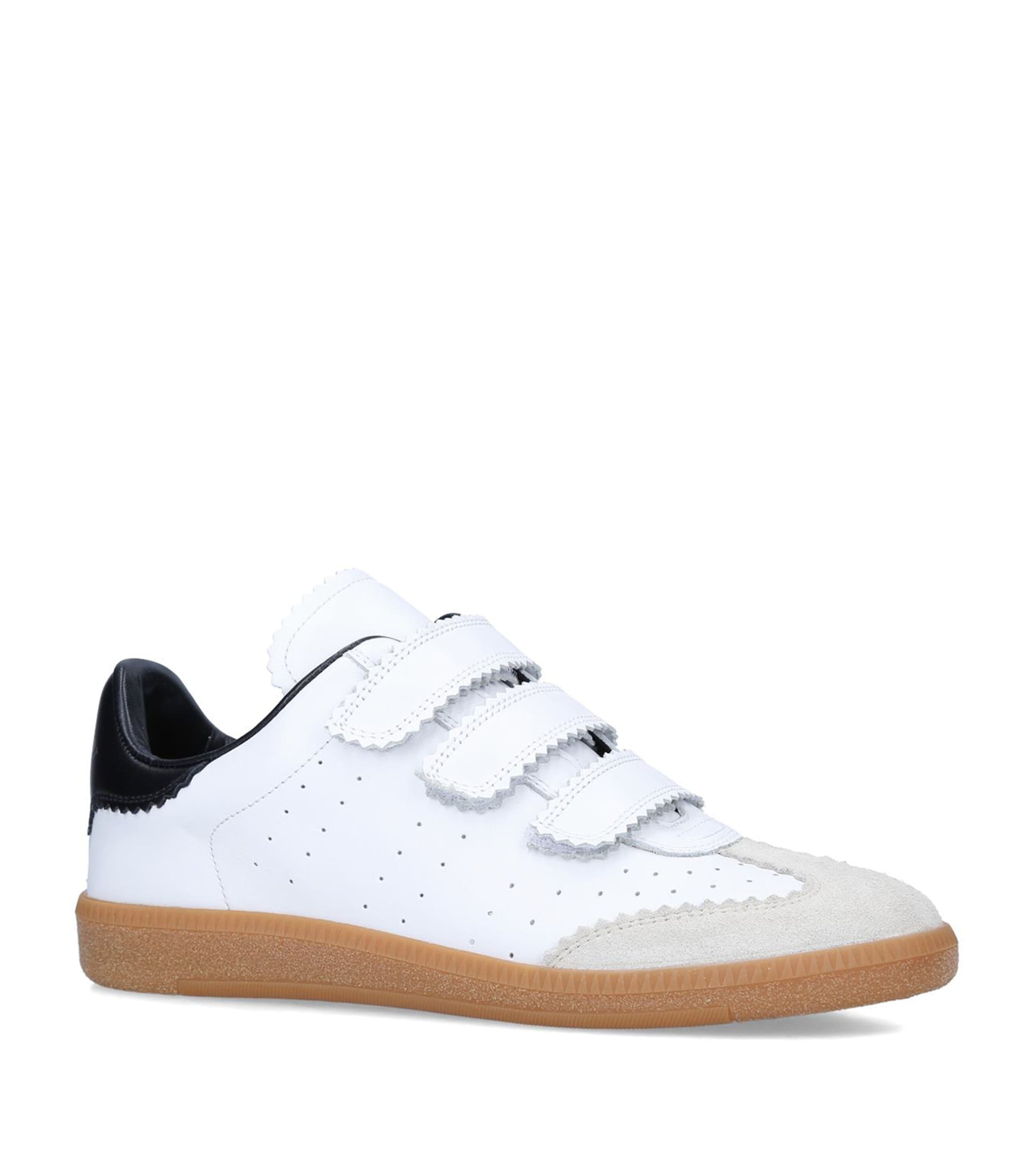 Isabel Marant Beth Leather Low-top Sneakers In White