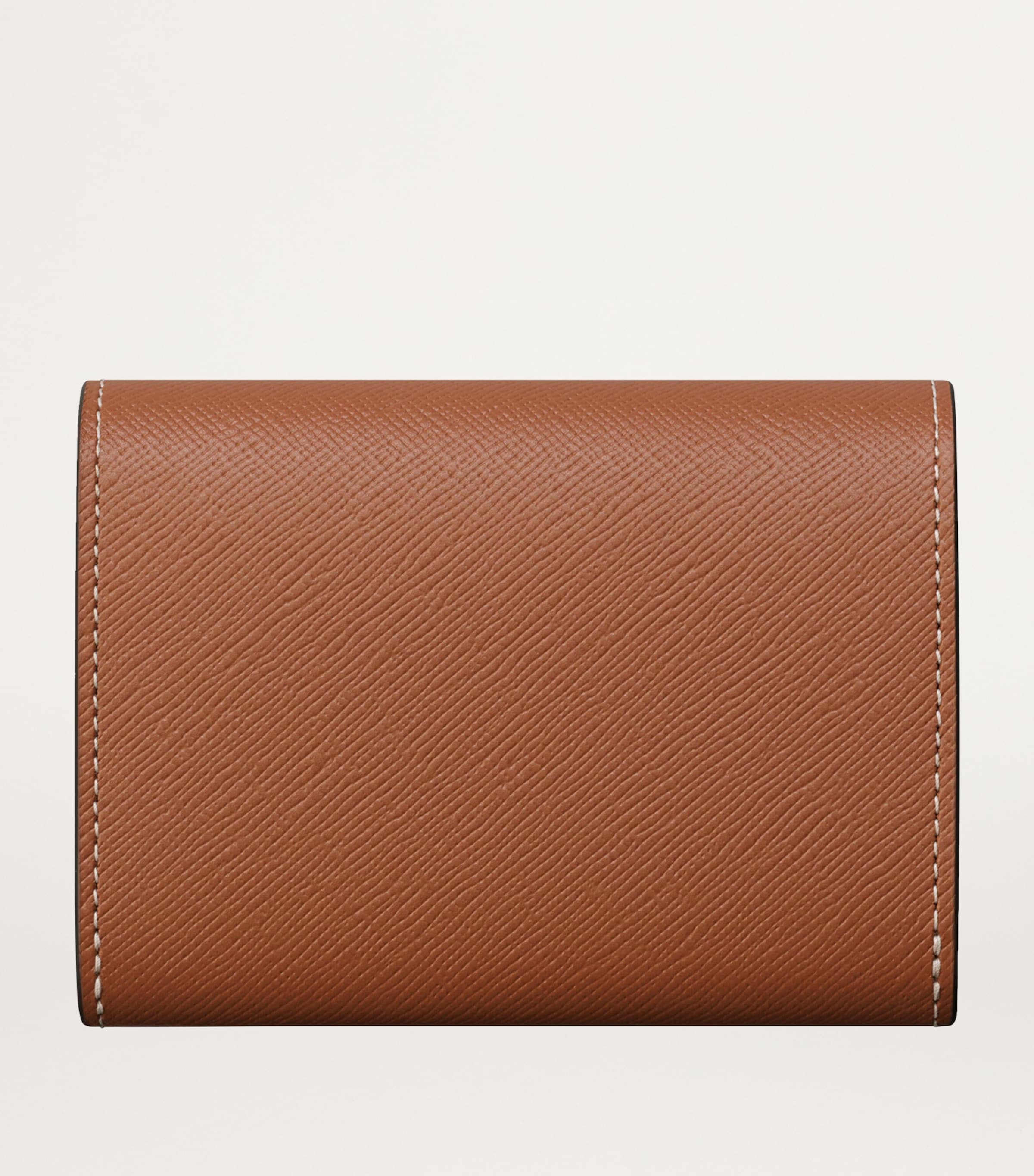 Mini Leather C de Cartier Wallet CARAMEL Image 2