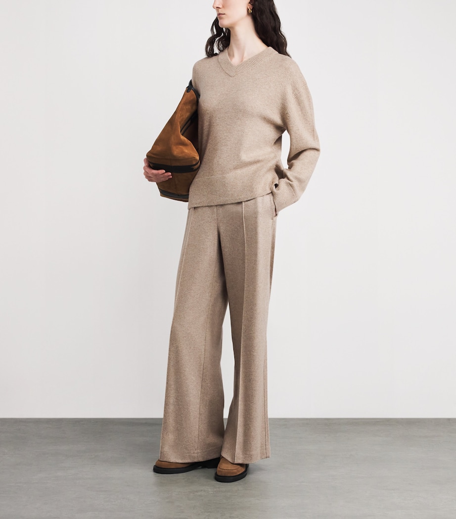 Wool-Blend V-Neck Sweater 311HMA Image 2