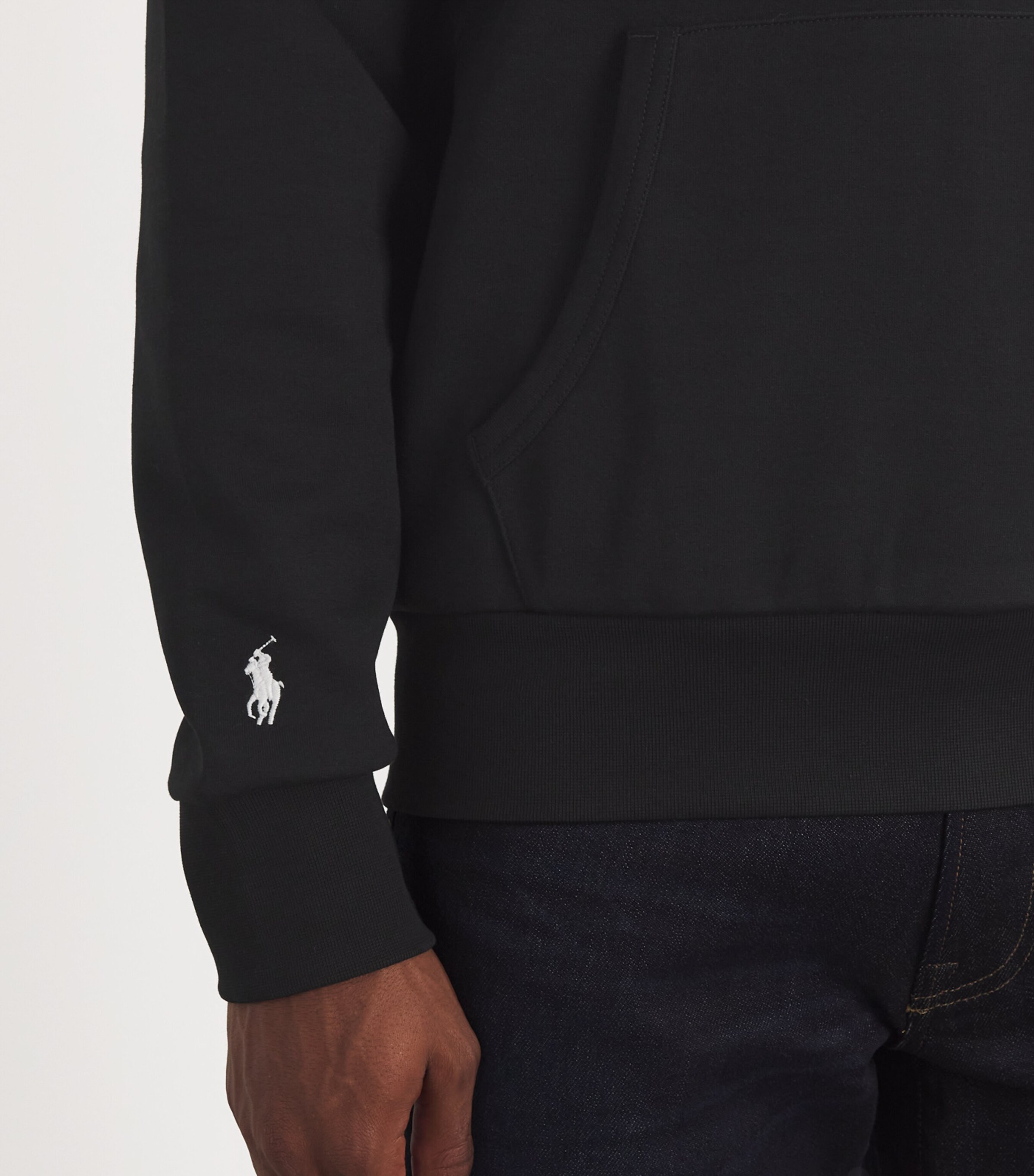 Polo Ralph Lauren Mens Chain Logo Hoodie Black Image 6