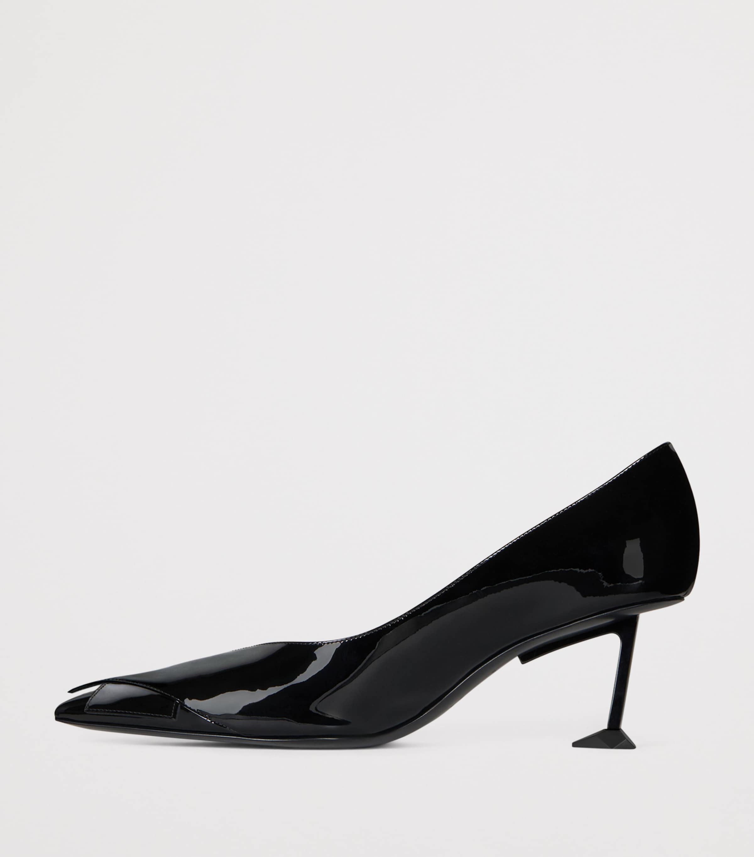 Givenchy Leather Boudoir Fold Pumps 65 Black Image 3