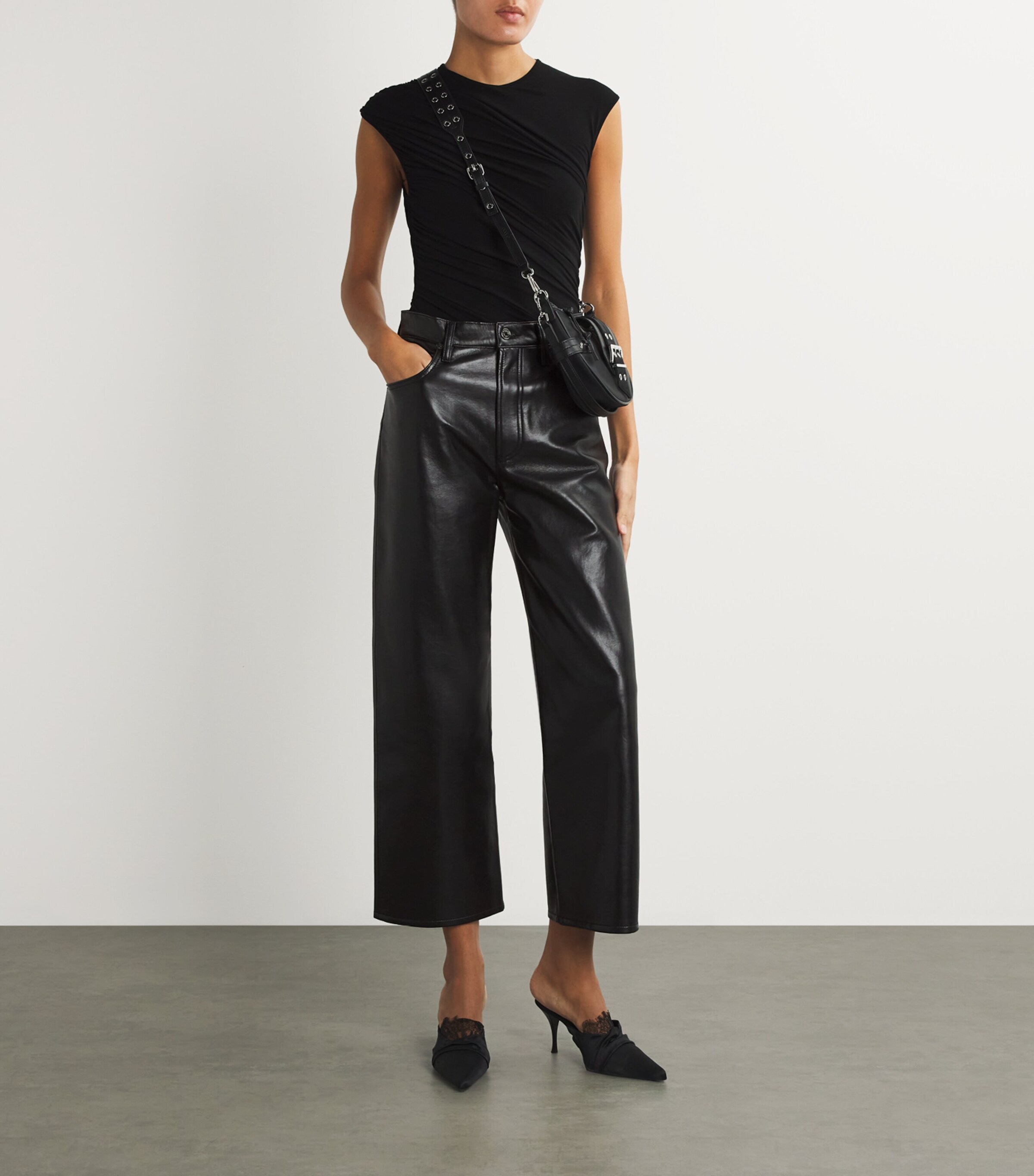 Leather-Blend Ren Jeans DETOX (BLACK) Image 2
