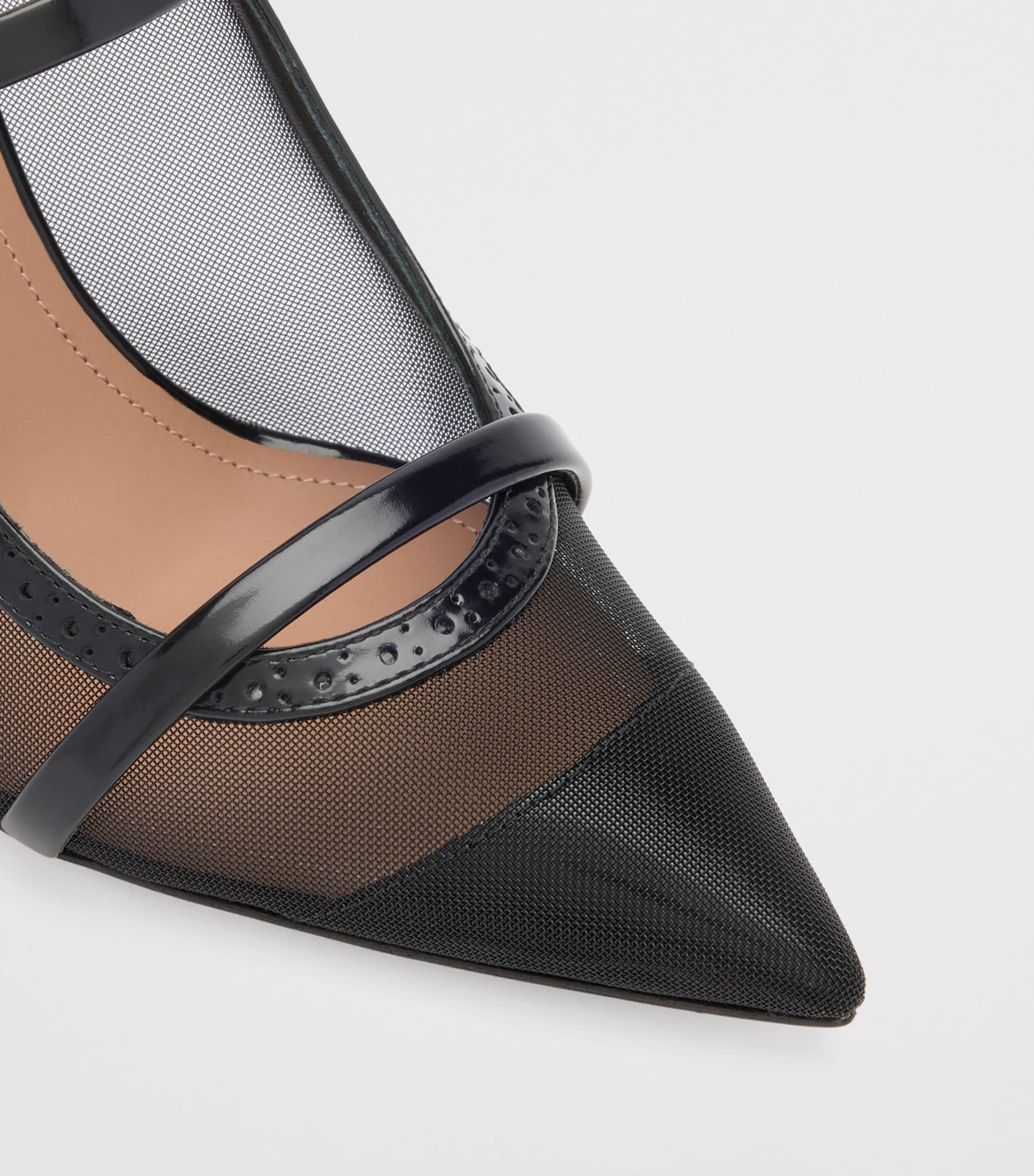 Mesh Maureen Heeled Mules 85 BLACK Image 5