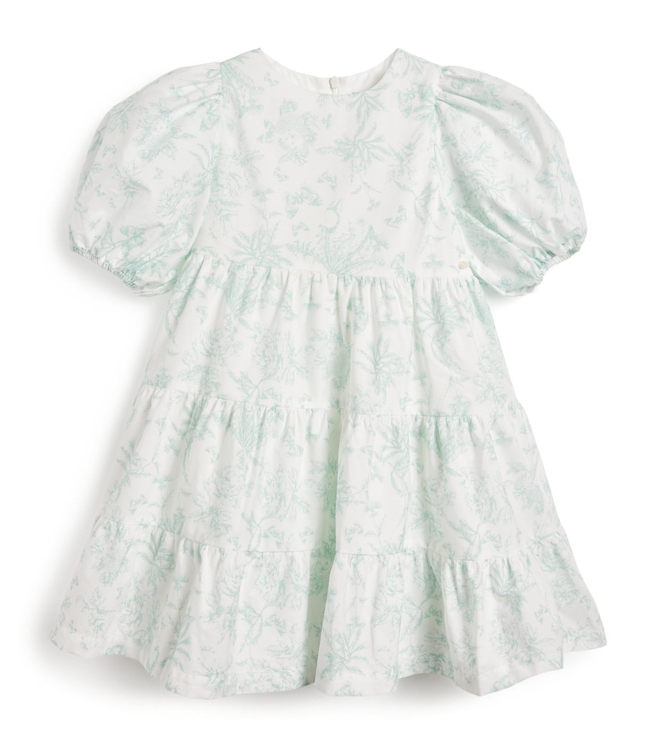 Cotton Toile de Jouy Dress (2-14 Years) 50 VERT D'EAU Image 1