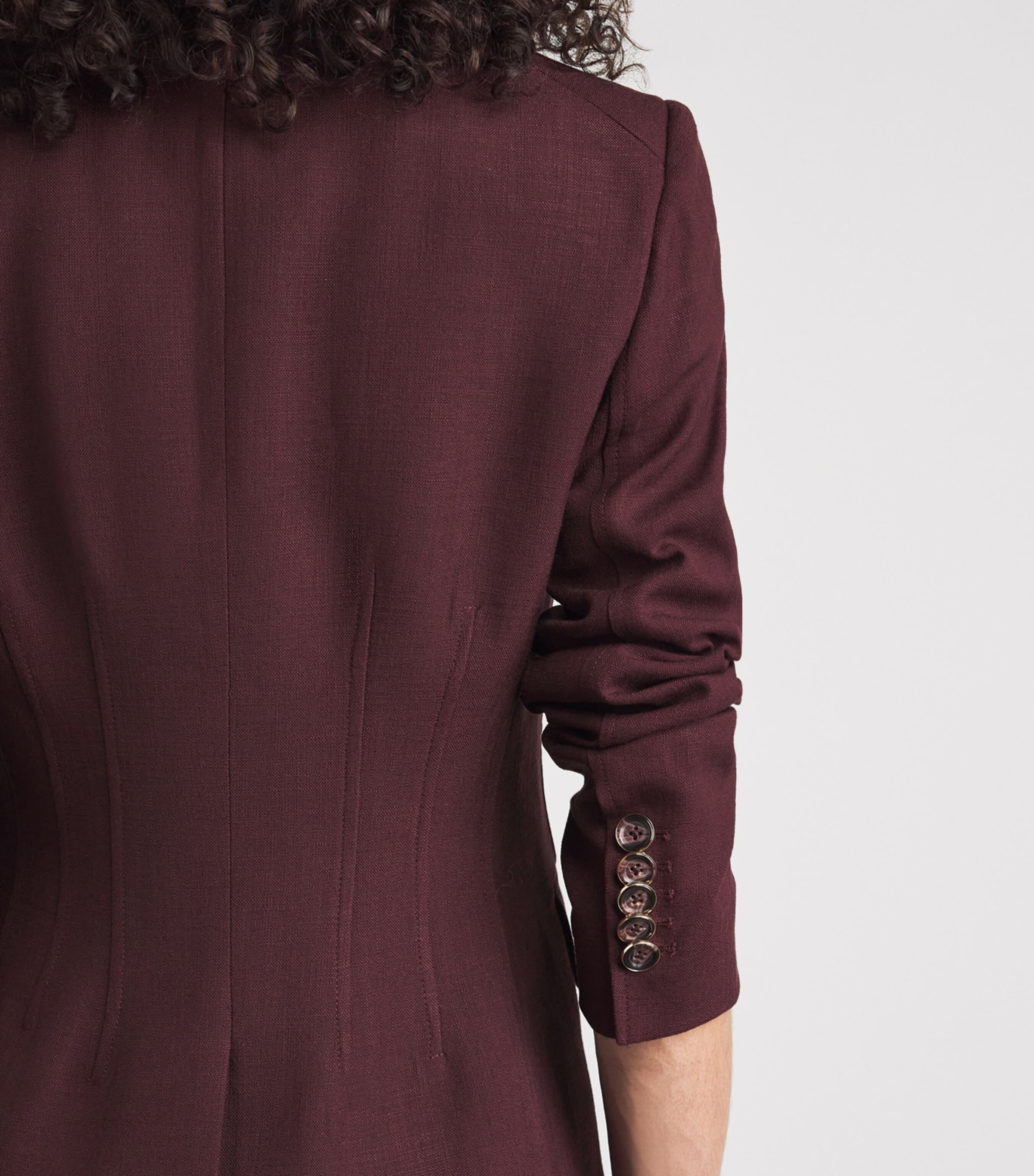 Veronica Beard Womens Isaac Dickey Blazer Raisin Image 3