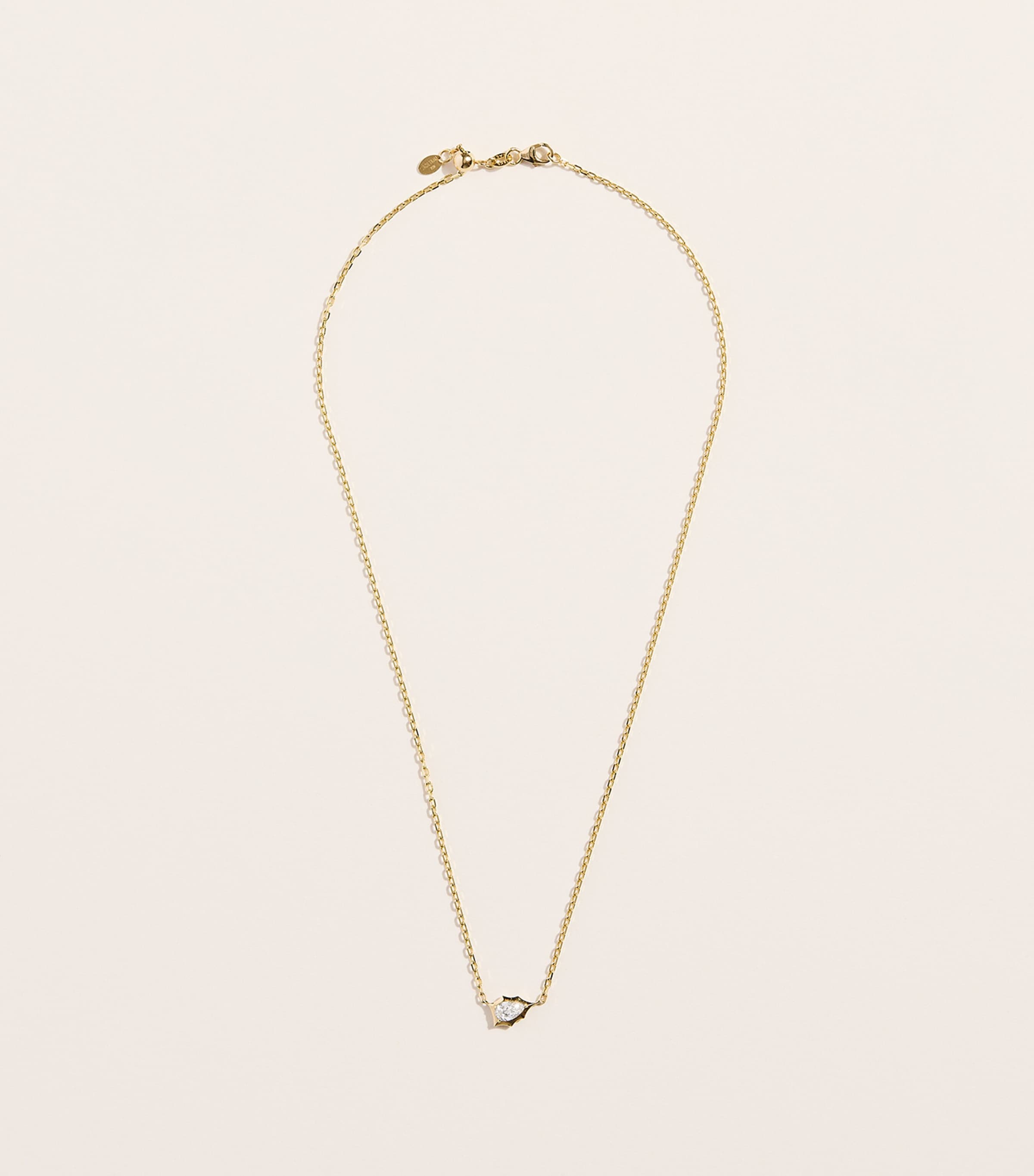 Jade Trau Small Yellow Gold and Diamond Envoy Alchemy Necklace Yellow Gold Image 3