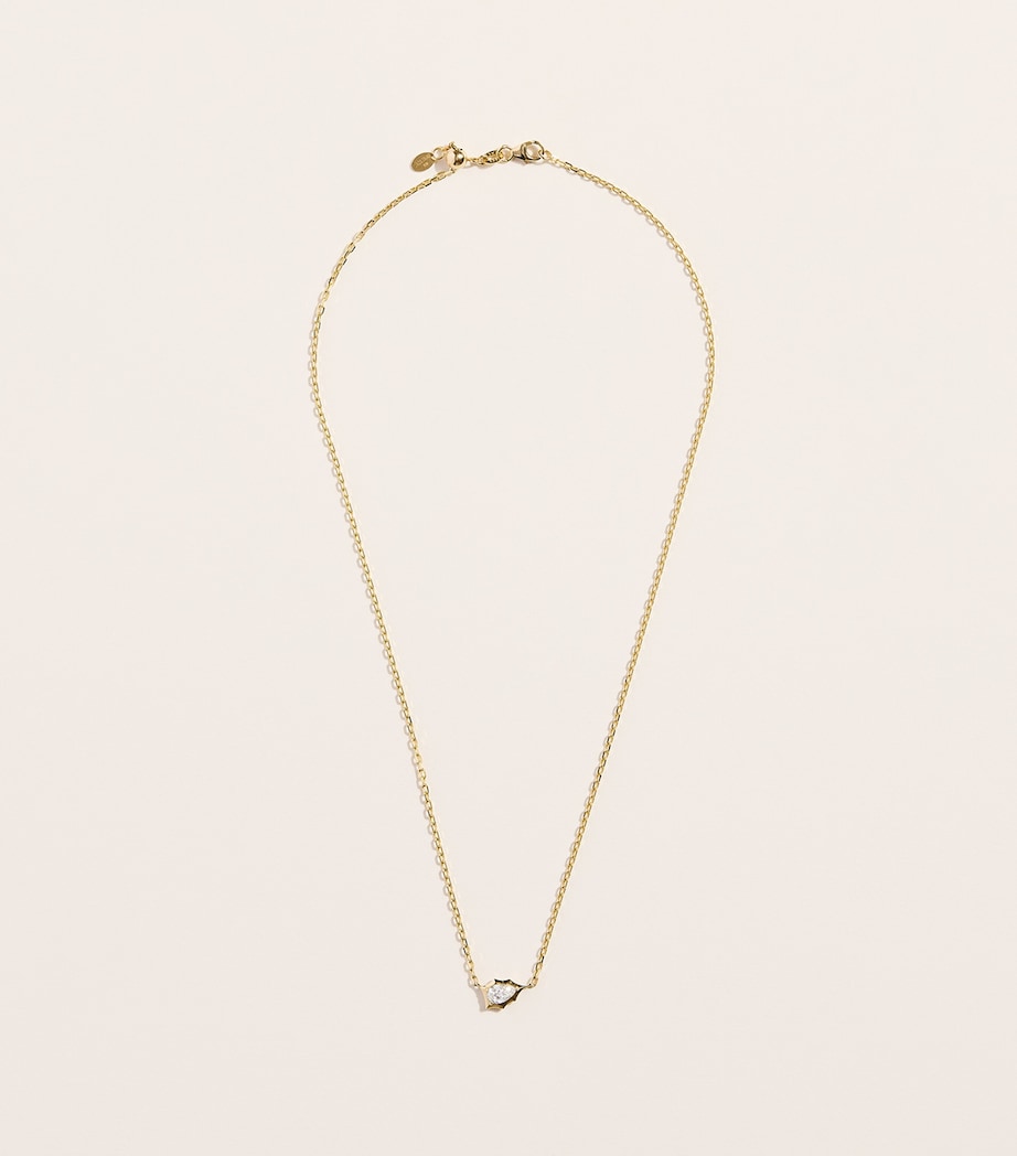 Jade Trau Small Yellow Gold and Diamond Envoy Alchemy Necklace Yellow Gold Image 3