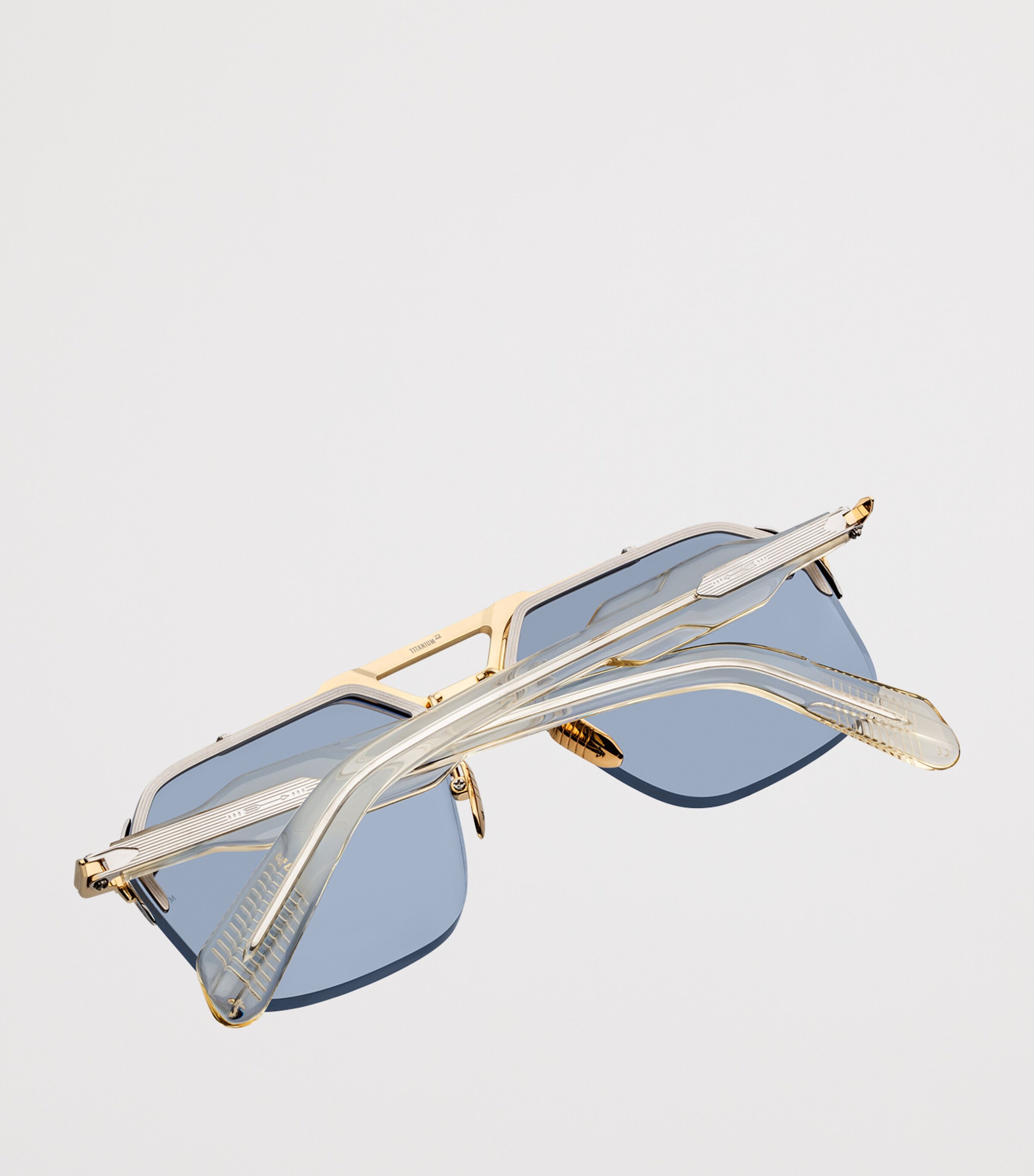 Jacques Marie Mage Metal Silverton Sunglasses Baby Blue Image 3