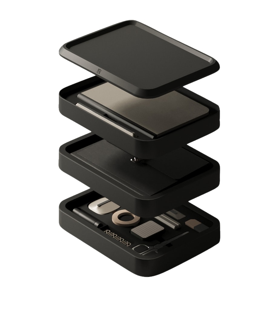 Bento Jot 3-Layer Stationary Storage Box BLACK Image 1