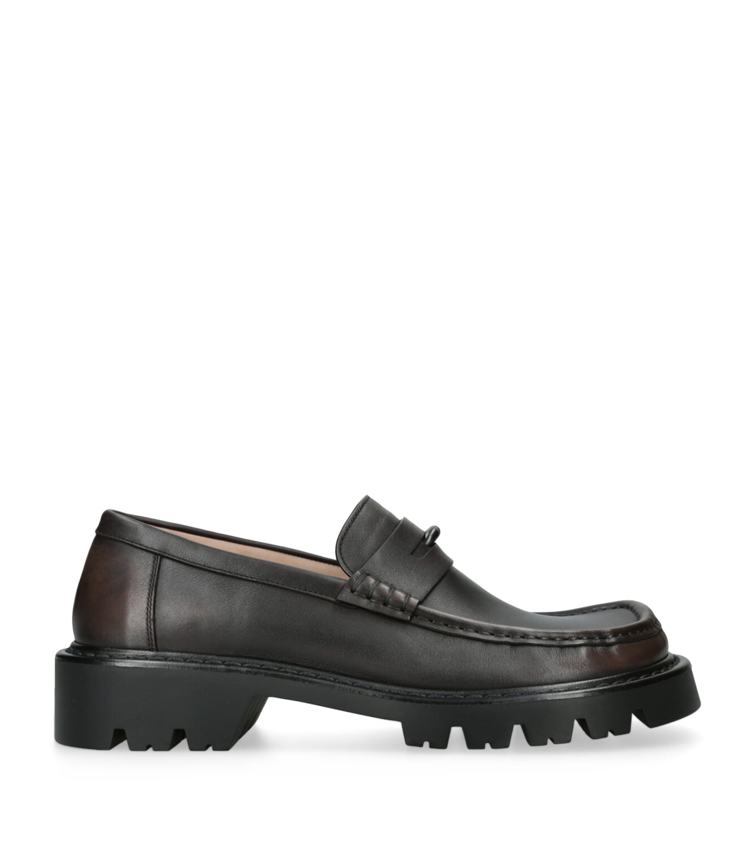 Leather Sierra Loafer DARK BROWN Image 1