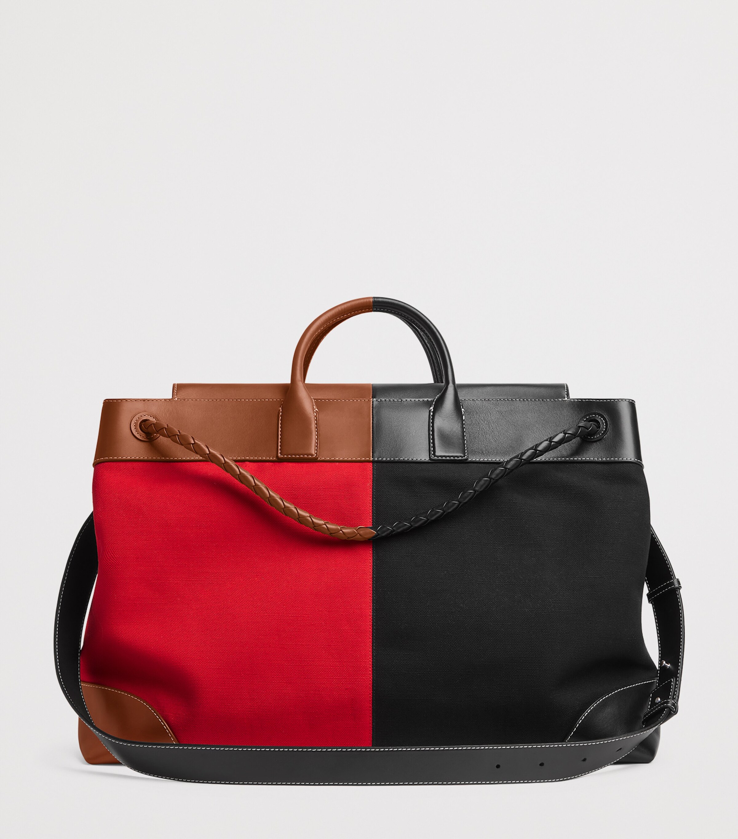 Bottega Veneta Large Canvas Andiamo Voyager Holdall Image 4