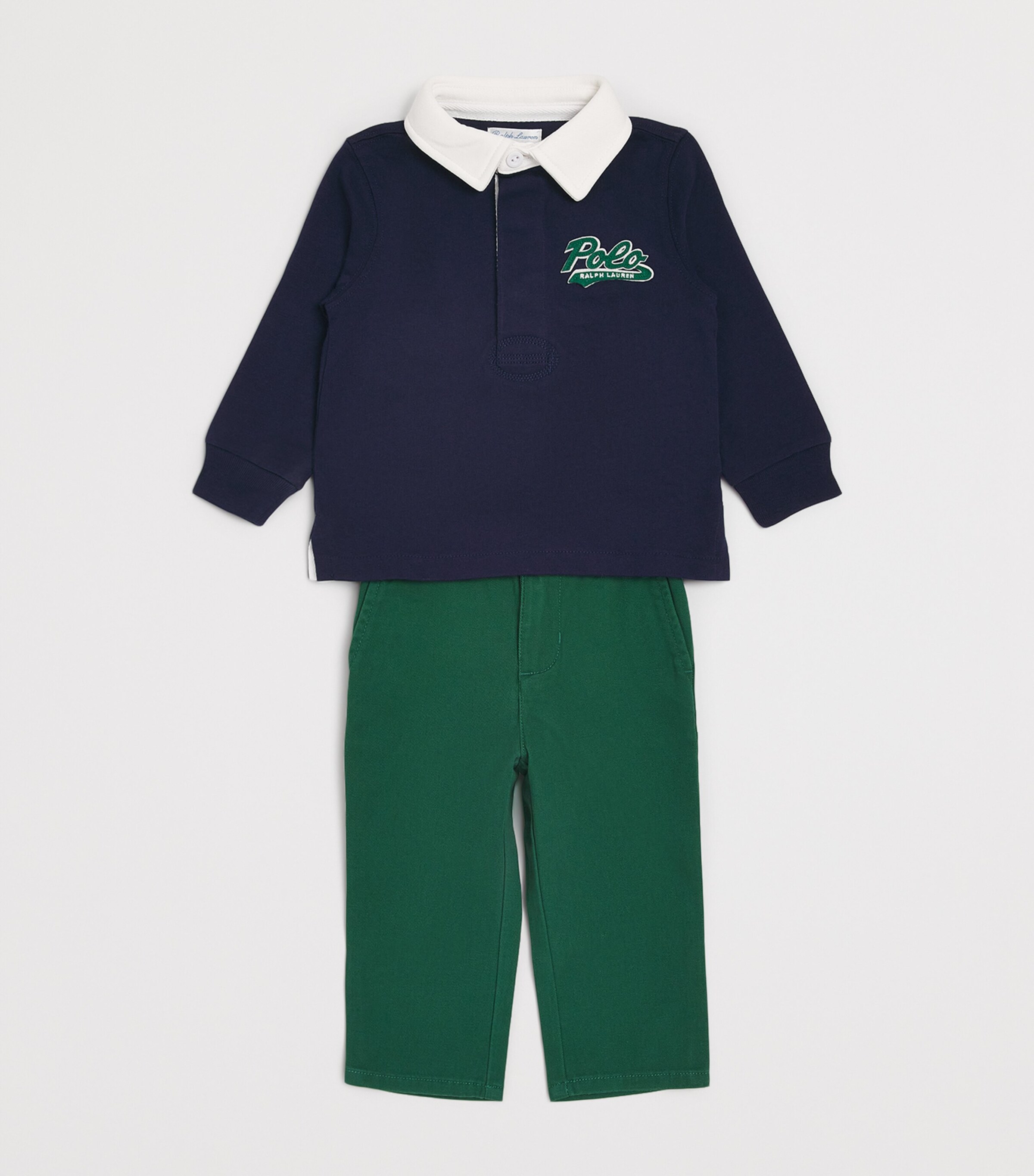 Rugby Shirt and Jeans Set (3-24 Months) NAVY Image 3