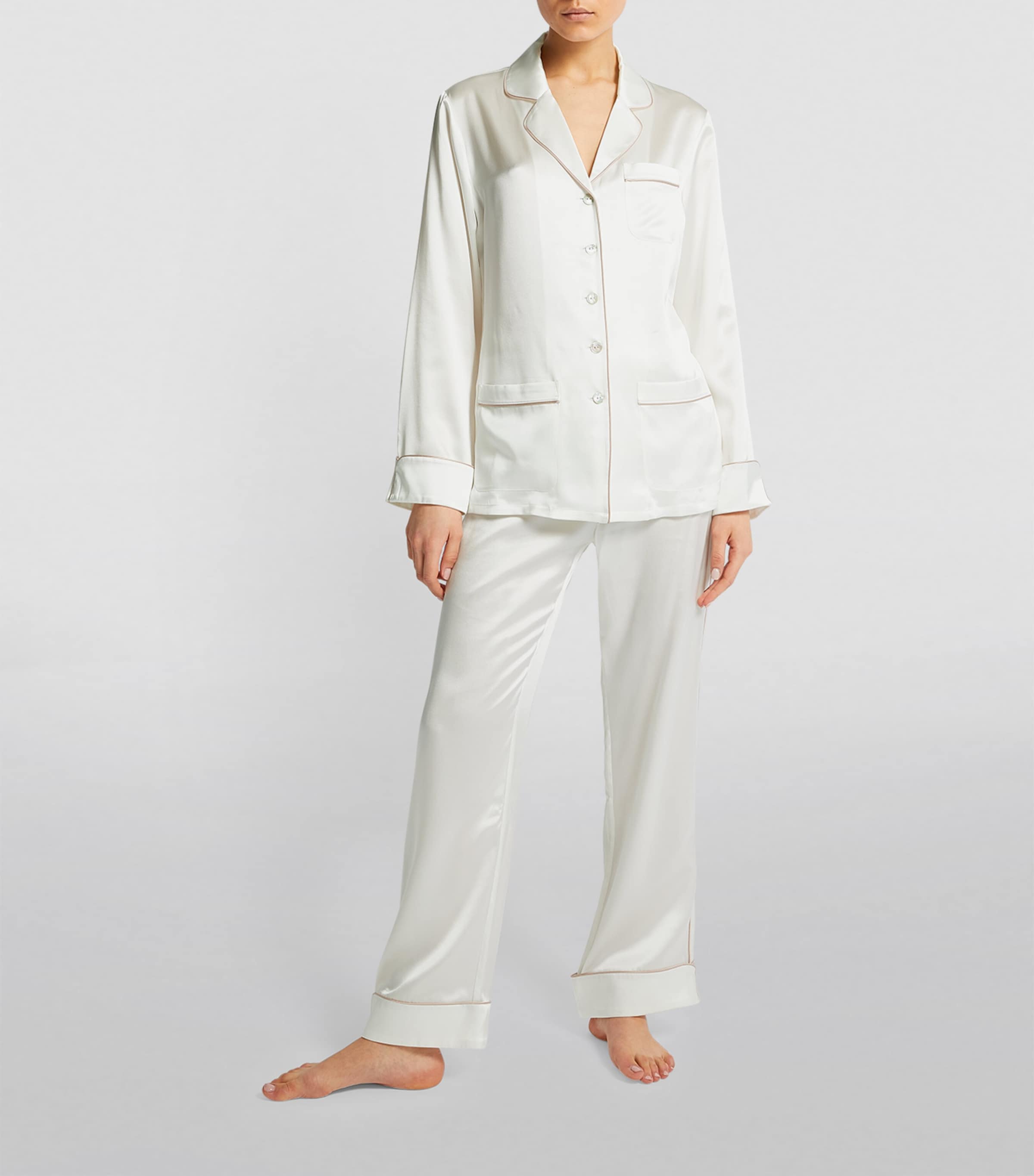 Silk Coco Pyjama Set IVORY OYSTER Image 6