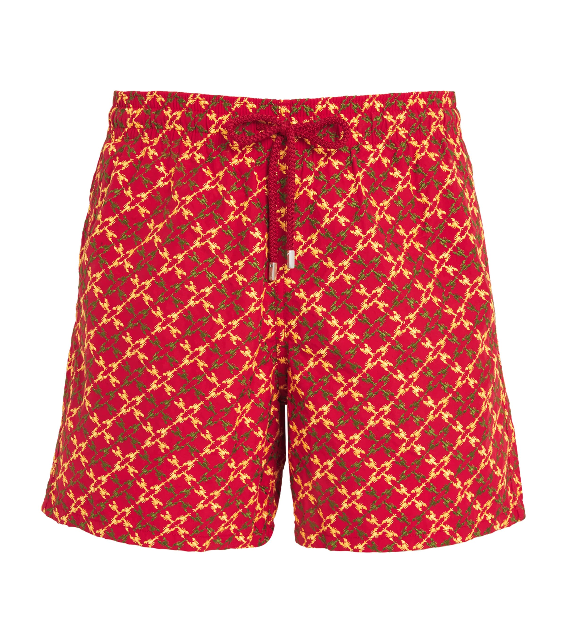 Vilebrequin Mistral Pixel Swim Shorts In Red