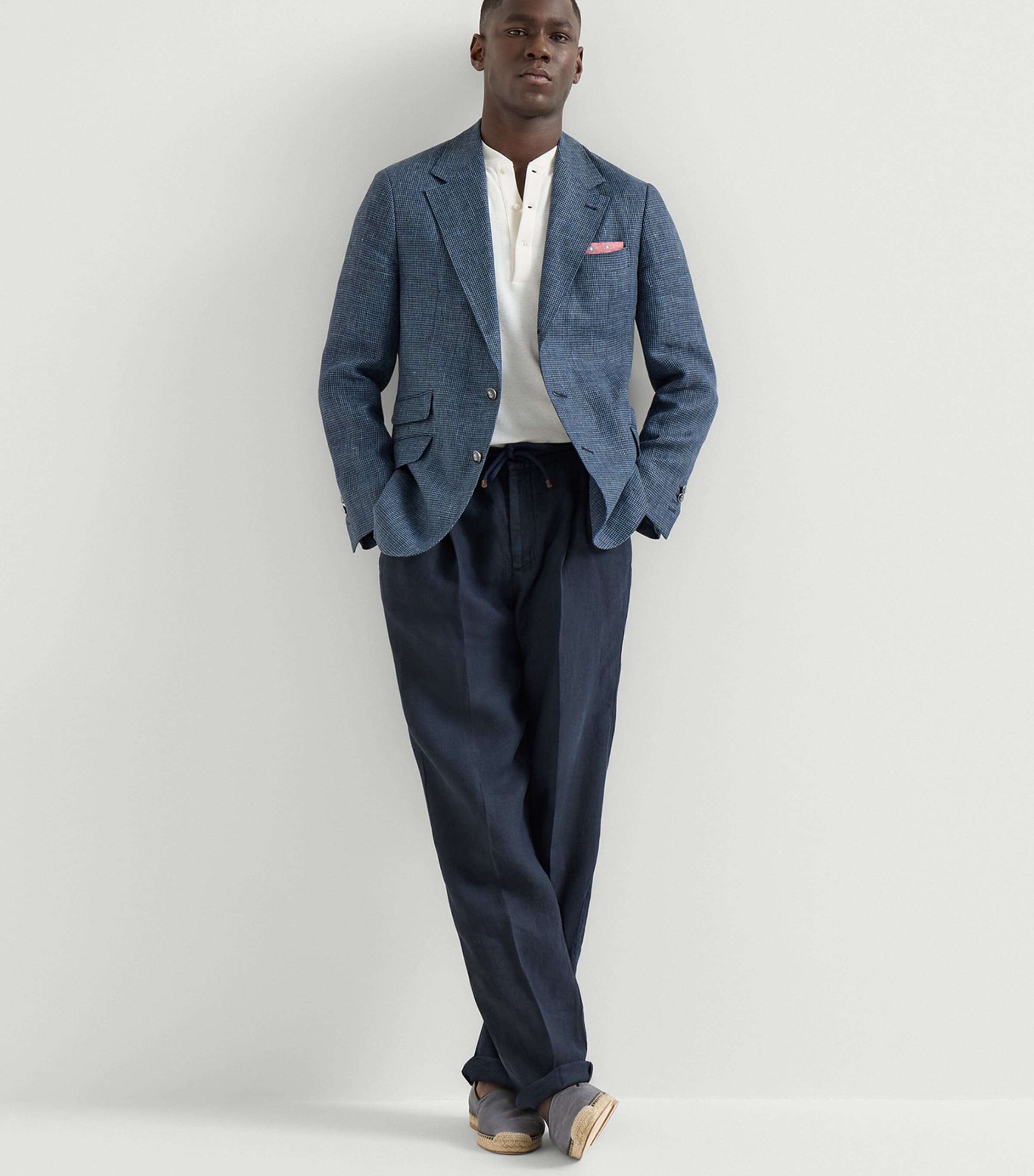 Brunello Cucinelli Grained Calfskin Espadrilles Image 2