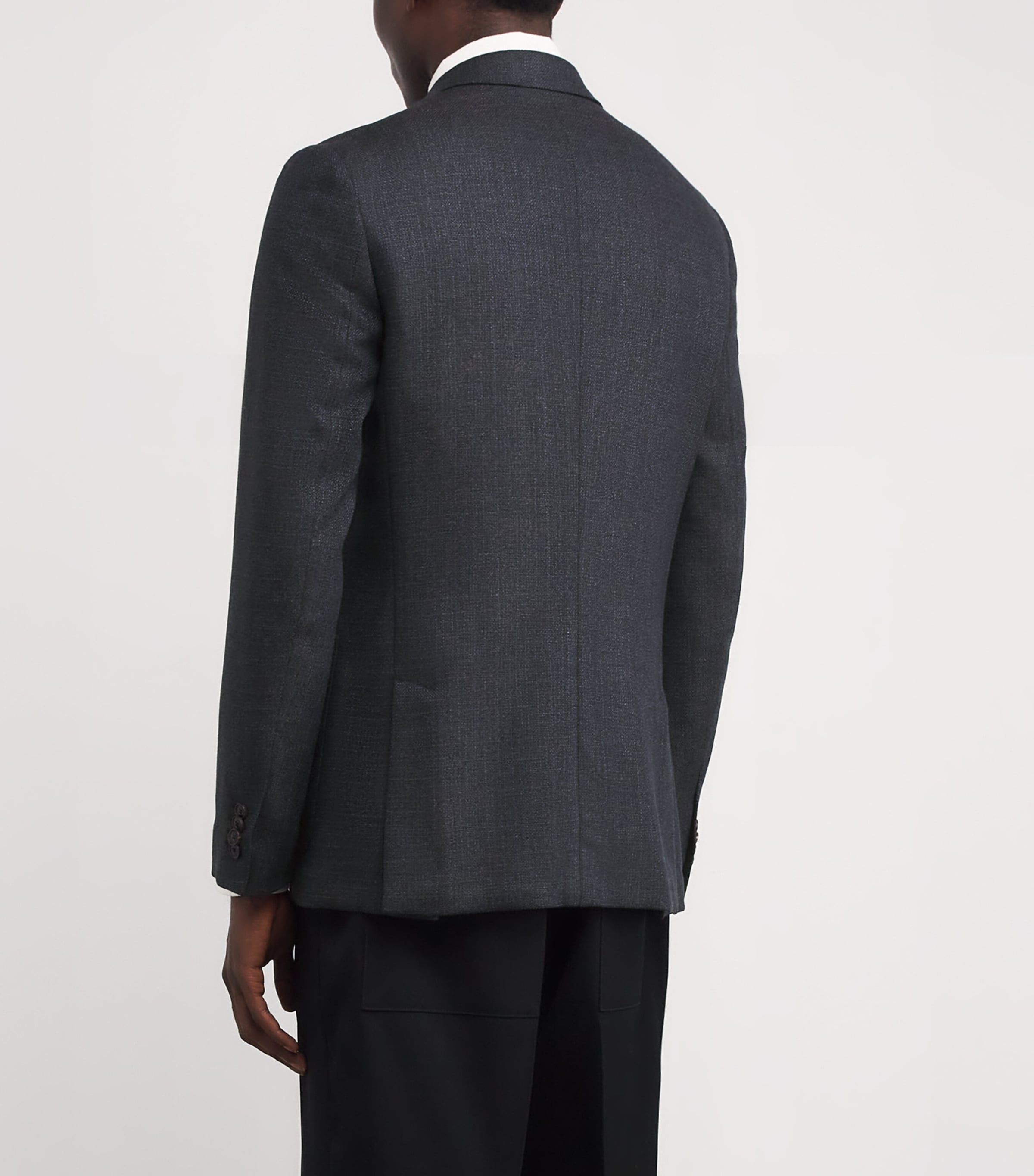 Wool Single-Breasted Blazer 59_DARK VIOLET Image 4