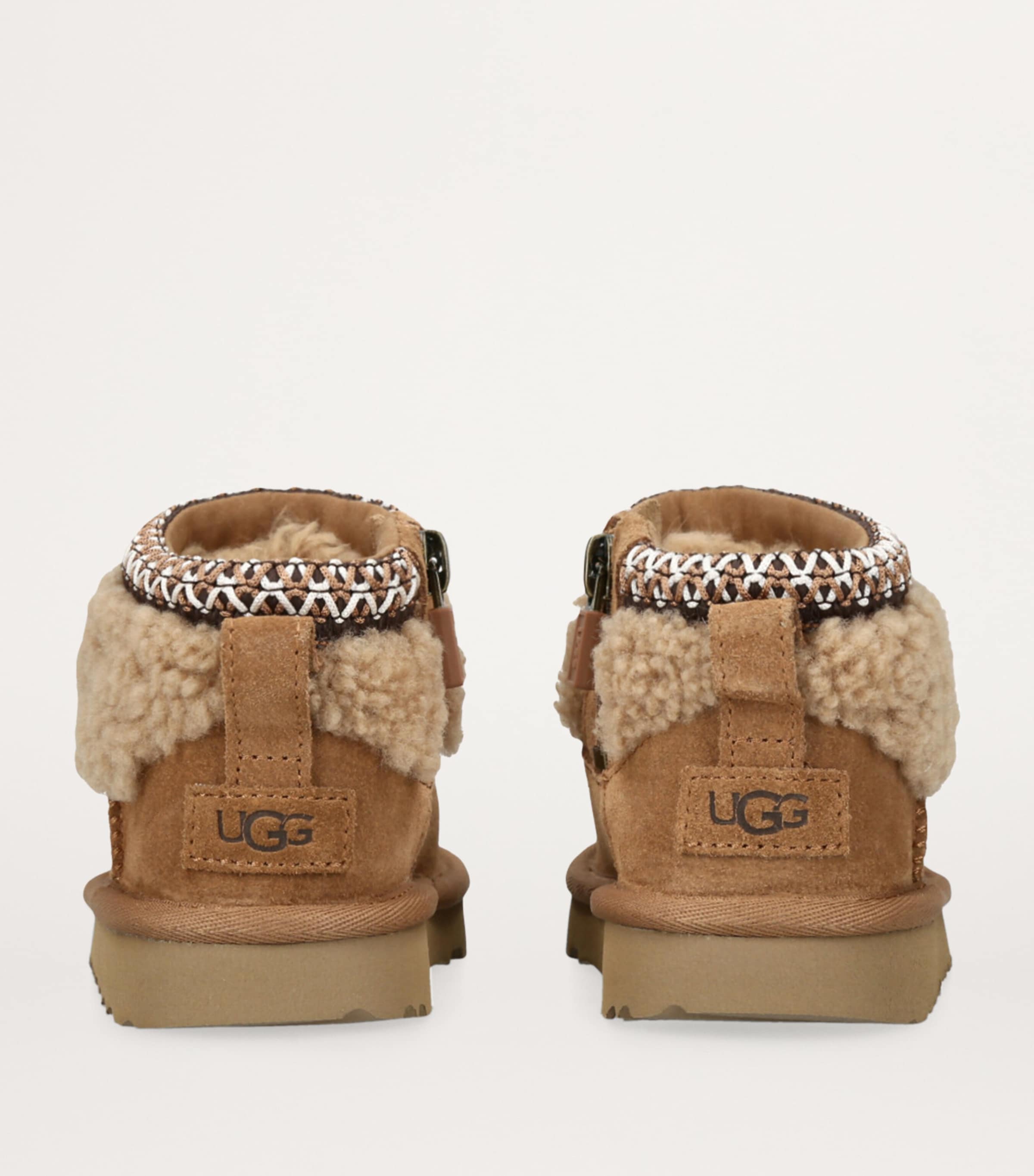 Suede Classic Ultra Mini Curly Boots BROWN Image 2