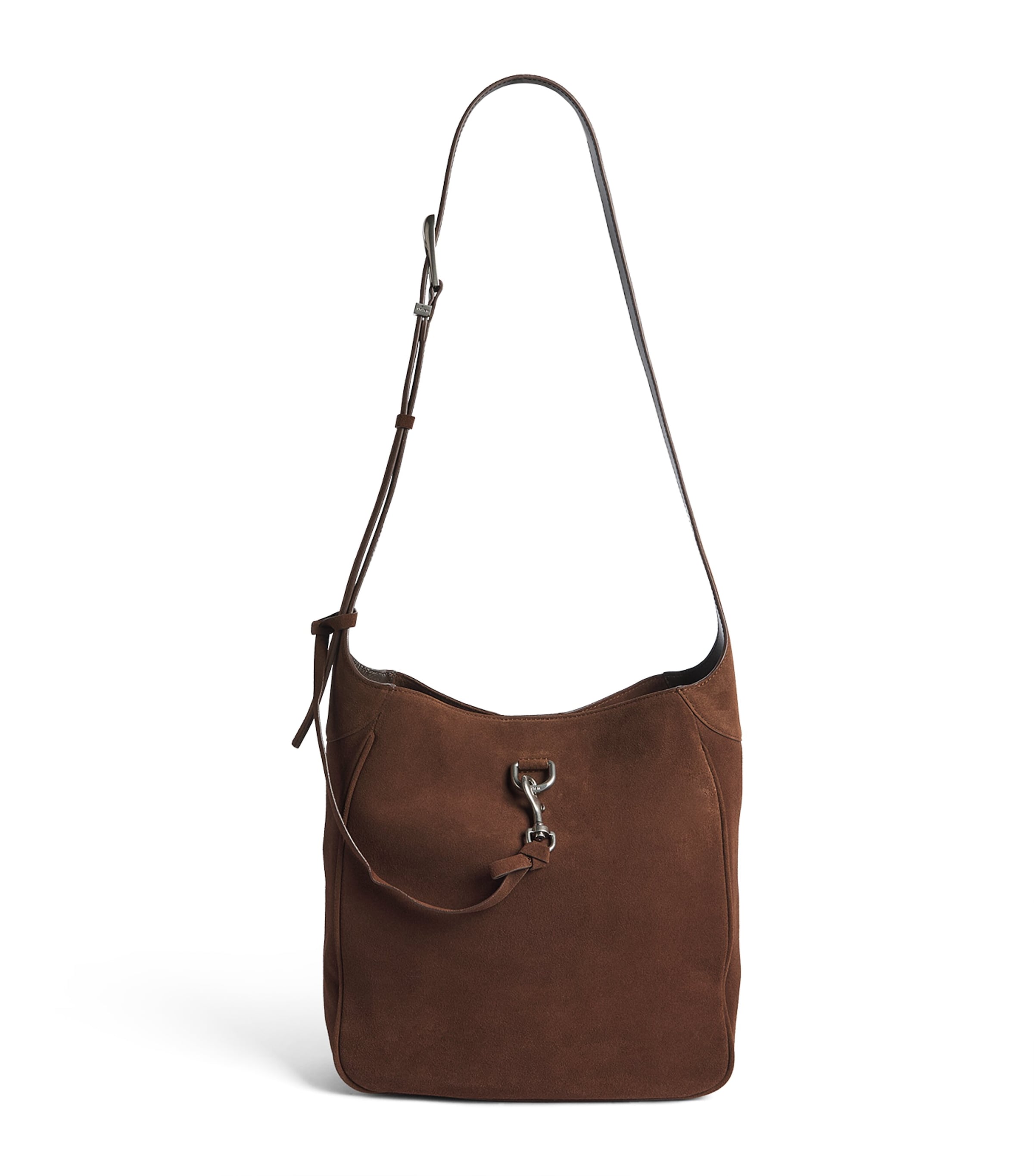 System Suede Anchor Shoulder Bag Dark Brown Image 1