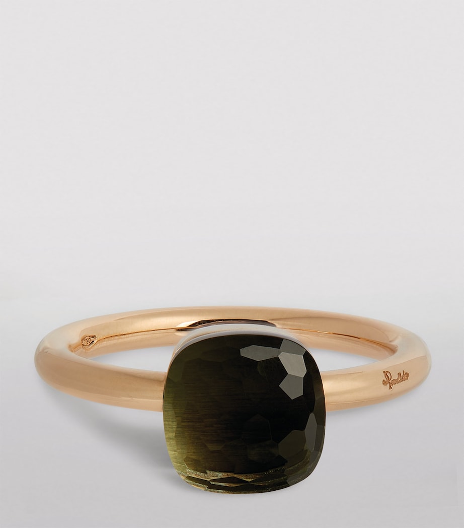 Mixed Gold and Prasiolite Nudo Petit Ring 000PA Image 3