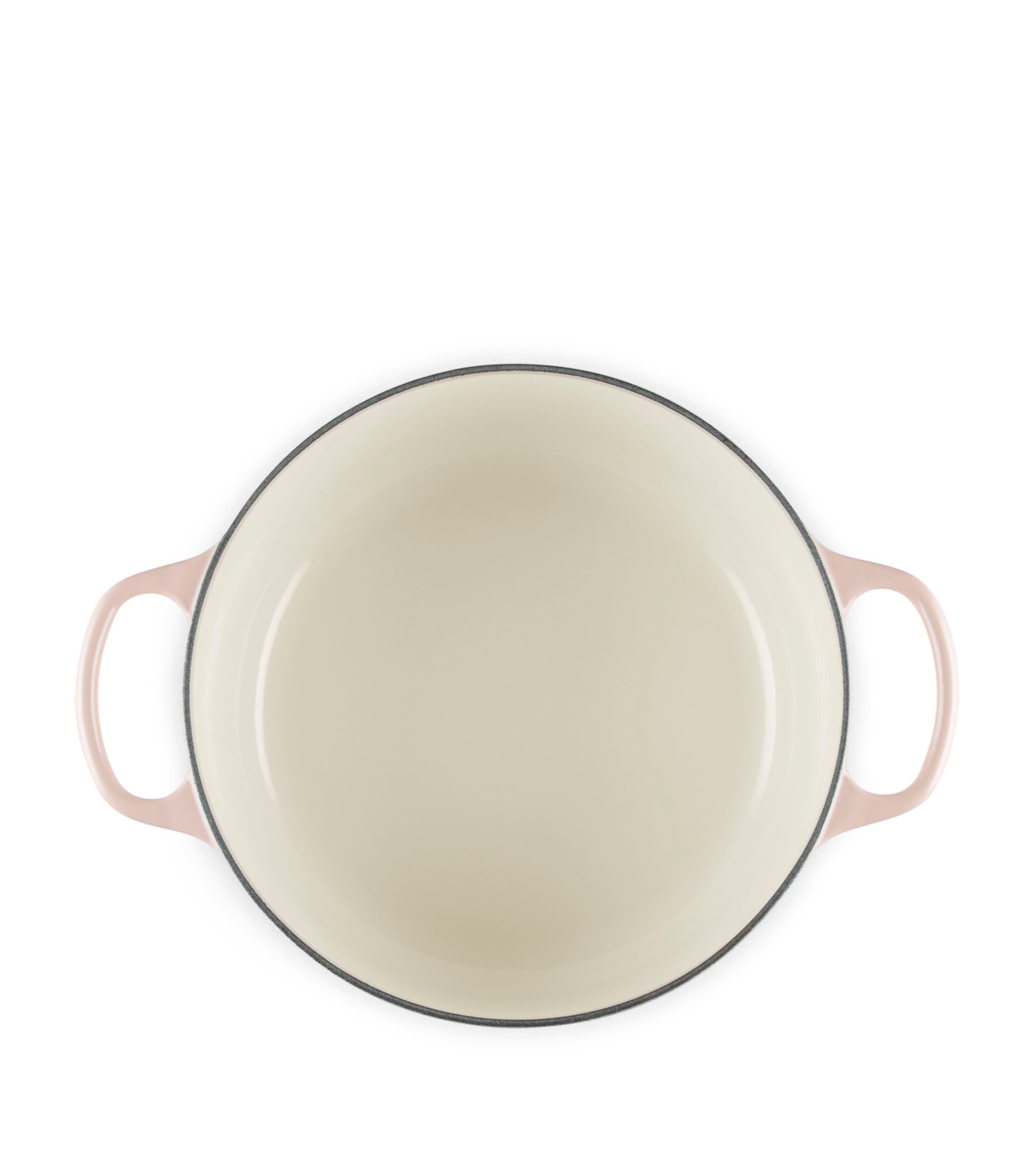 Le Creuset Cast Iron Petal Casserole Dish (26cm) Pêche Image 4