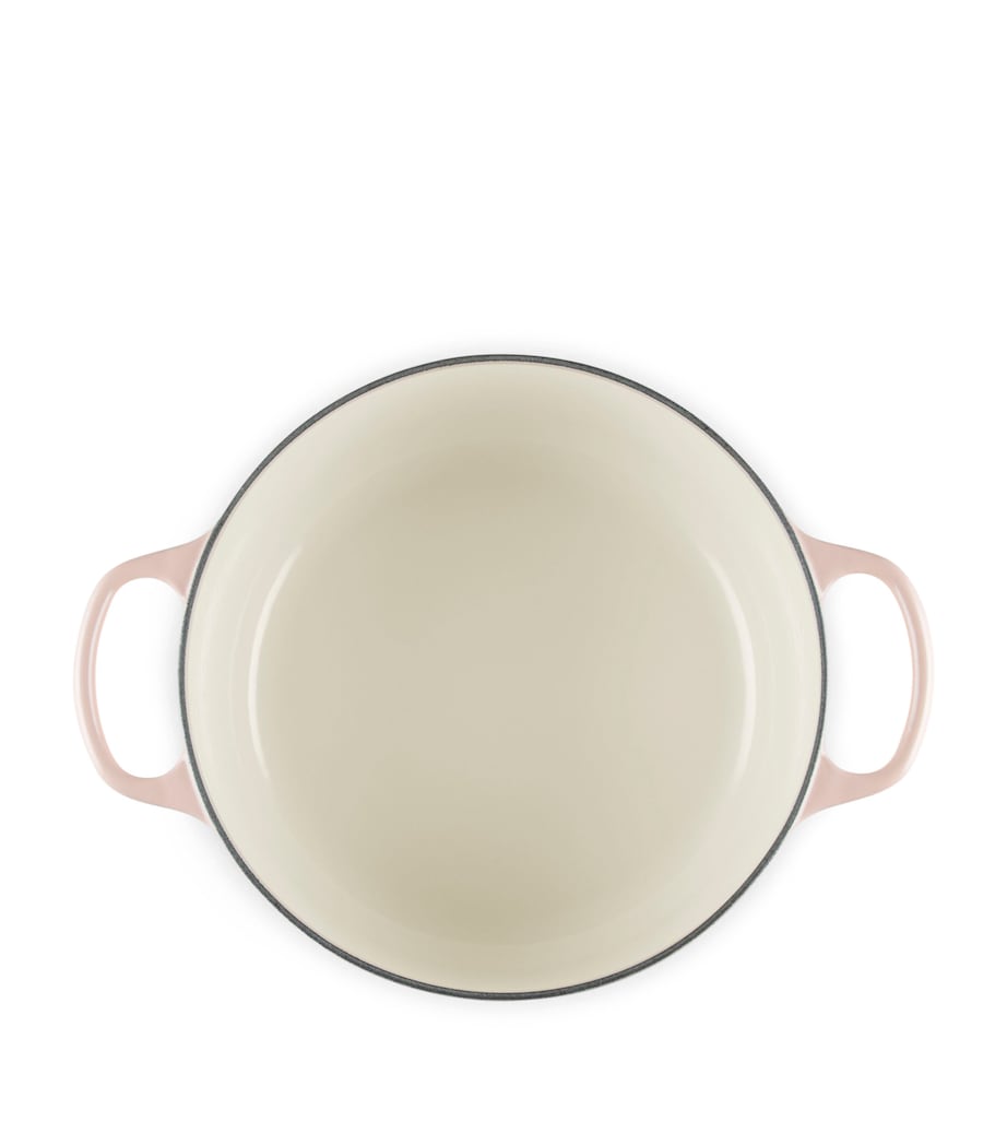 Le Creuset Cast Iron Petal Casserole Dish (26cm) Pêche Image 4