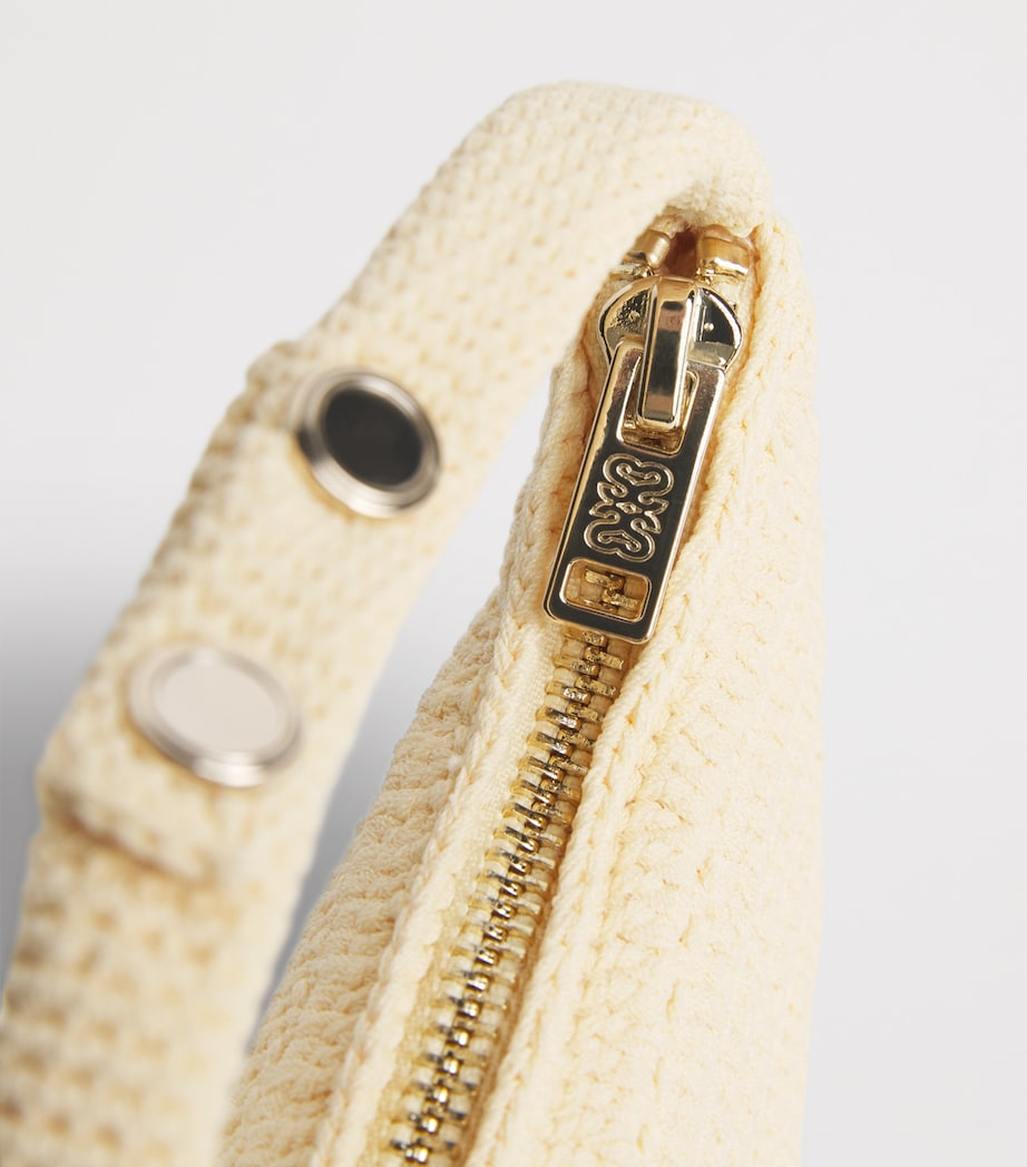 Sandro Paris Mini Crochet Top-Handle Bag Ecru Image 4