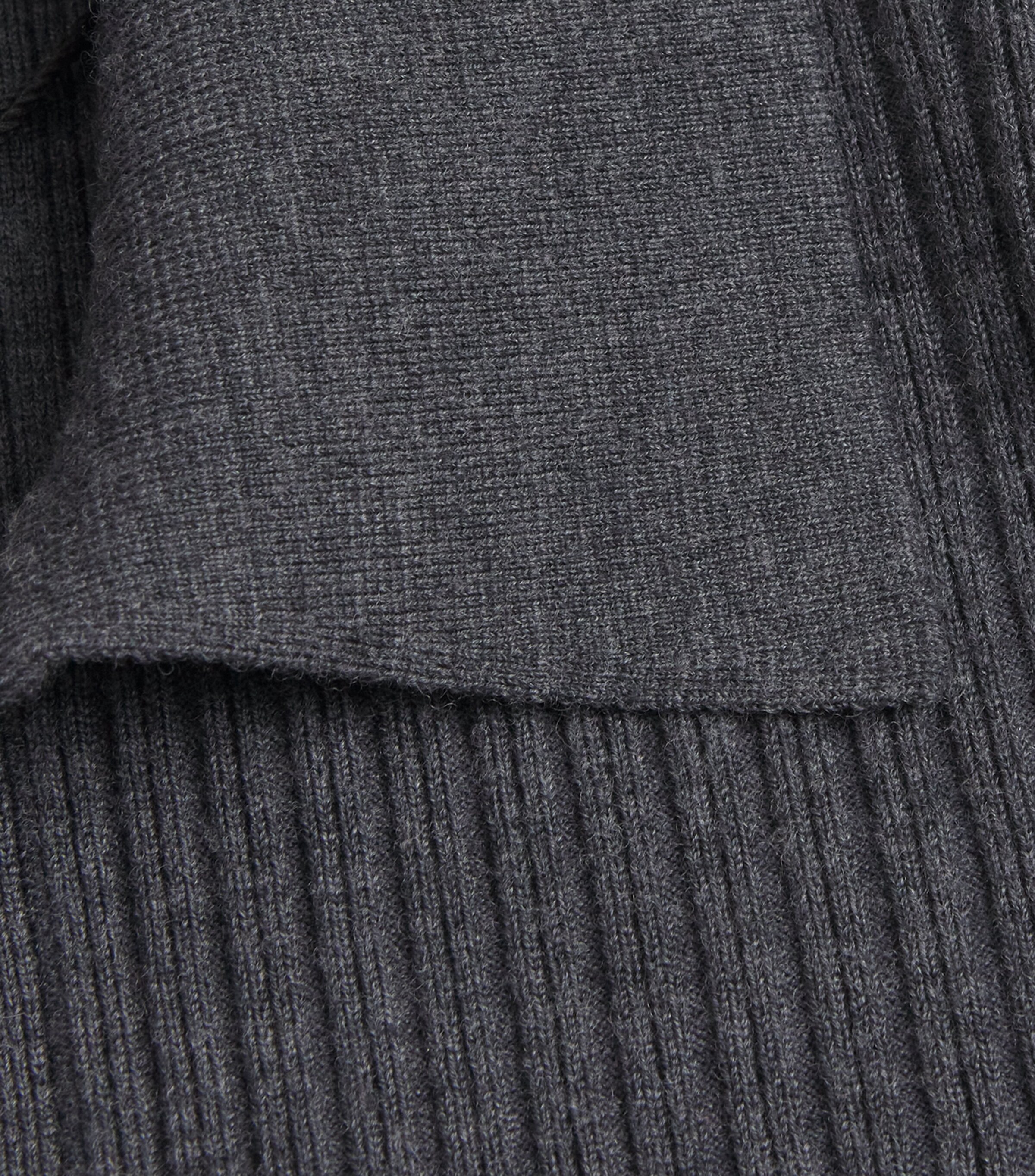 Merino-Blend Polo Top SMOKE Image 5