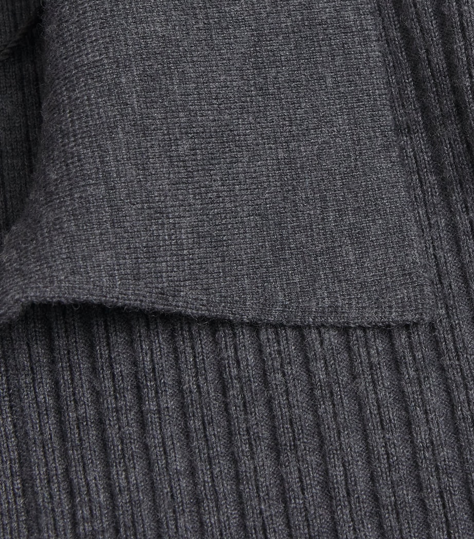 Merino-Blend Polo Top SMOKE Image 5