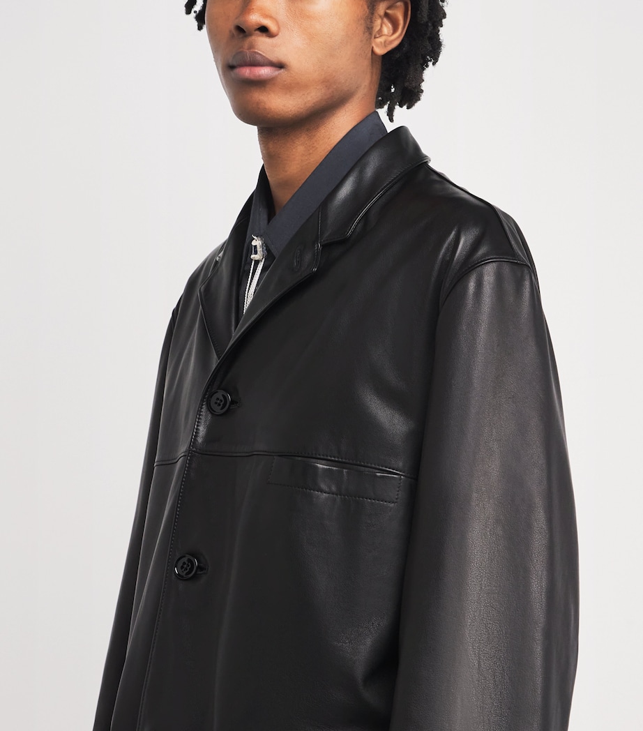Leather Jacket BK999 BLACK Image 6