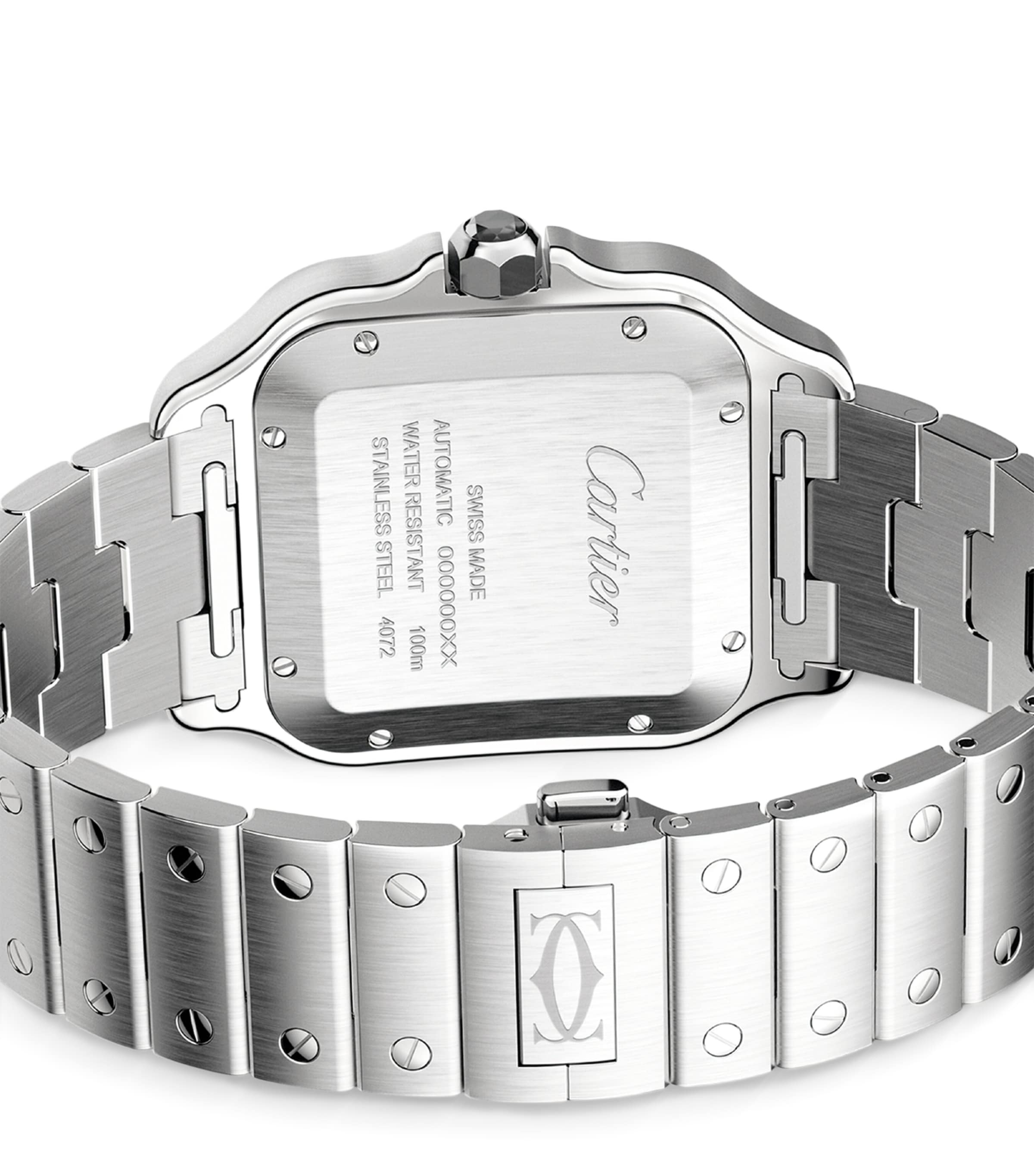 Steel ADLC Santos de Cartier Watch 39.8mm GREY Image 5