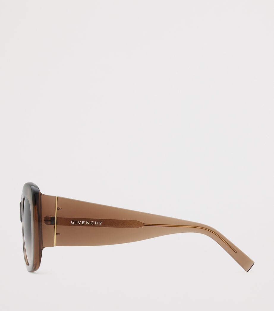 Acetate Bold Sunglasses LIGHT BROWN Image 4