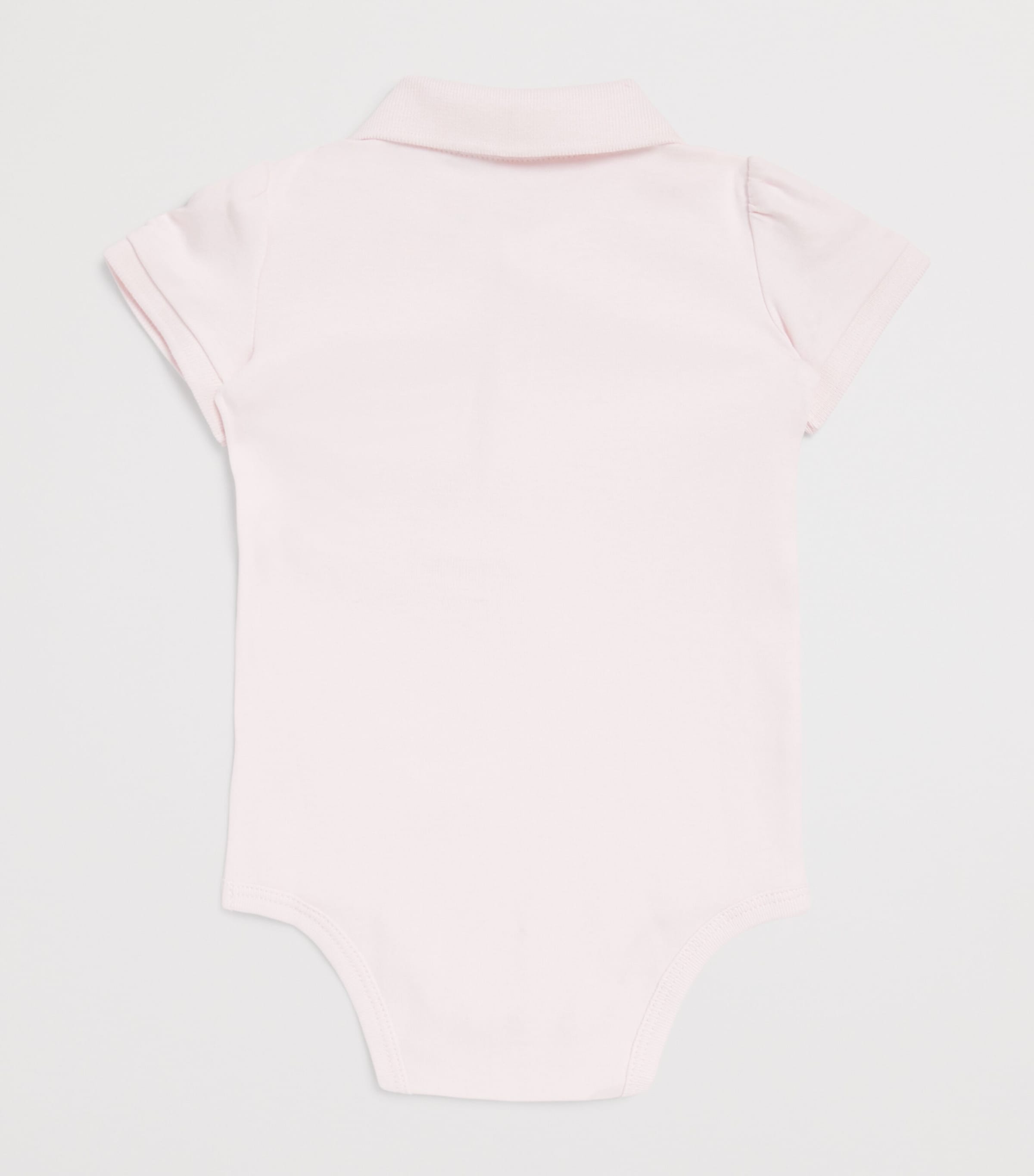Cotton Polo Pony Bodysuit (3-24 Months) PINK Image 2