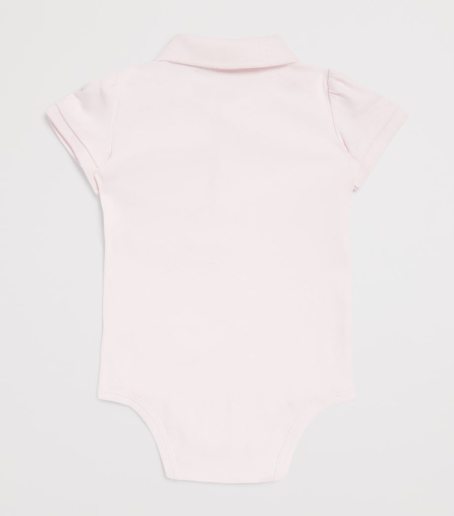 Cotton Polo Pony Bodysuit (3-24 Months) PINK Image 2