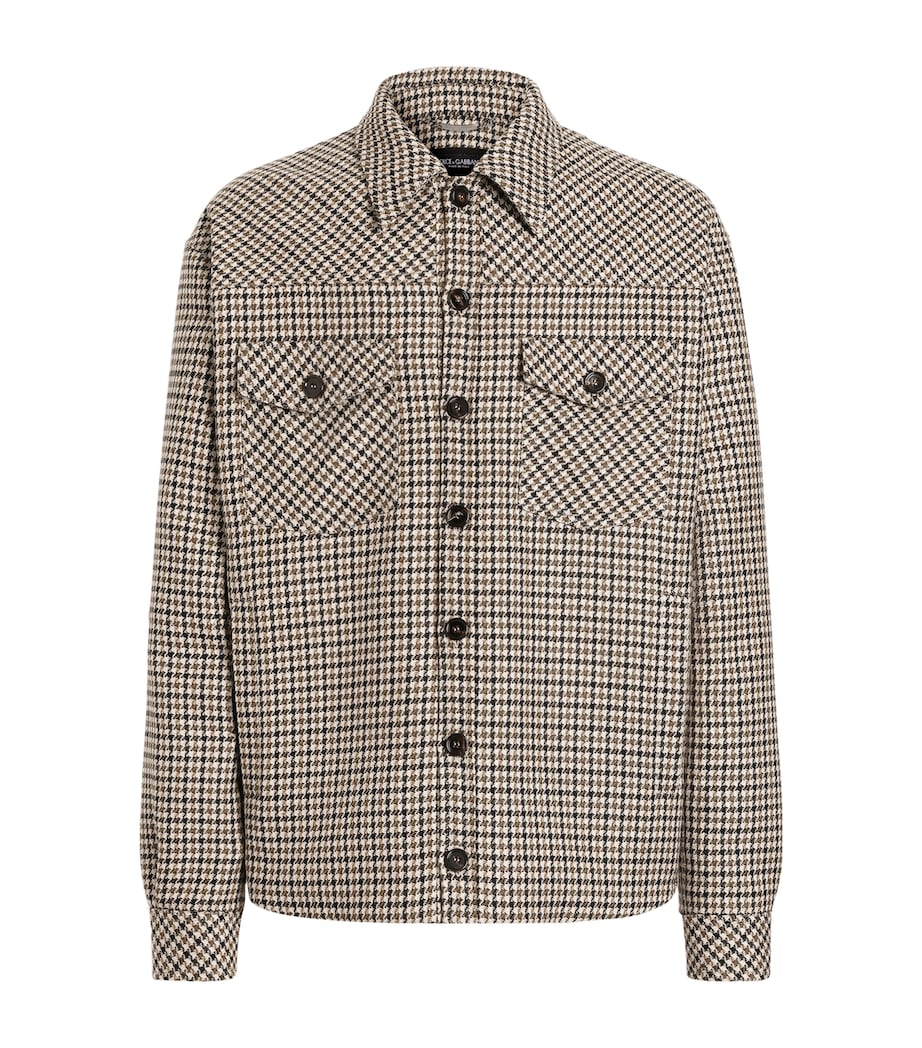 Dolce&Gabbana Mens Virgin Wool Houndstooth Jacket Fantasy (not Image 1