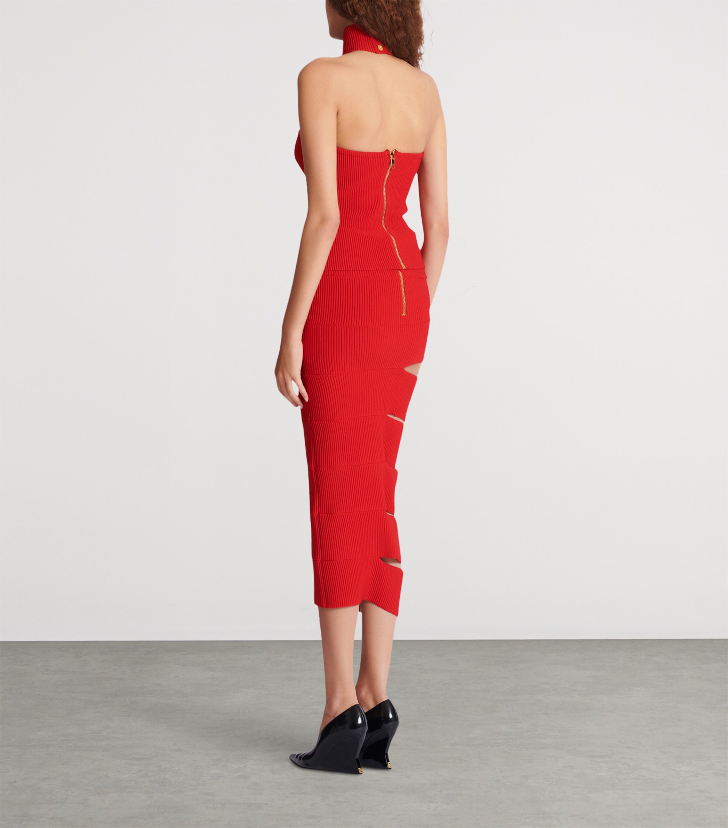 Rib-Knit Chain-Detail Top 3GK ROUGE Image 7