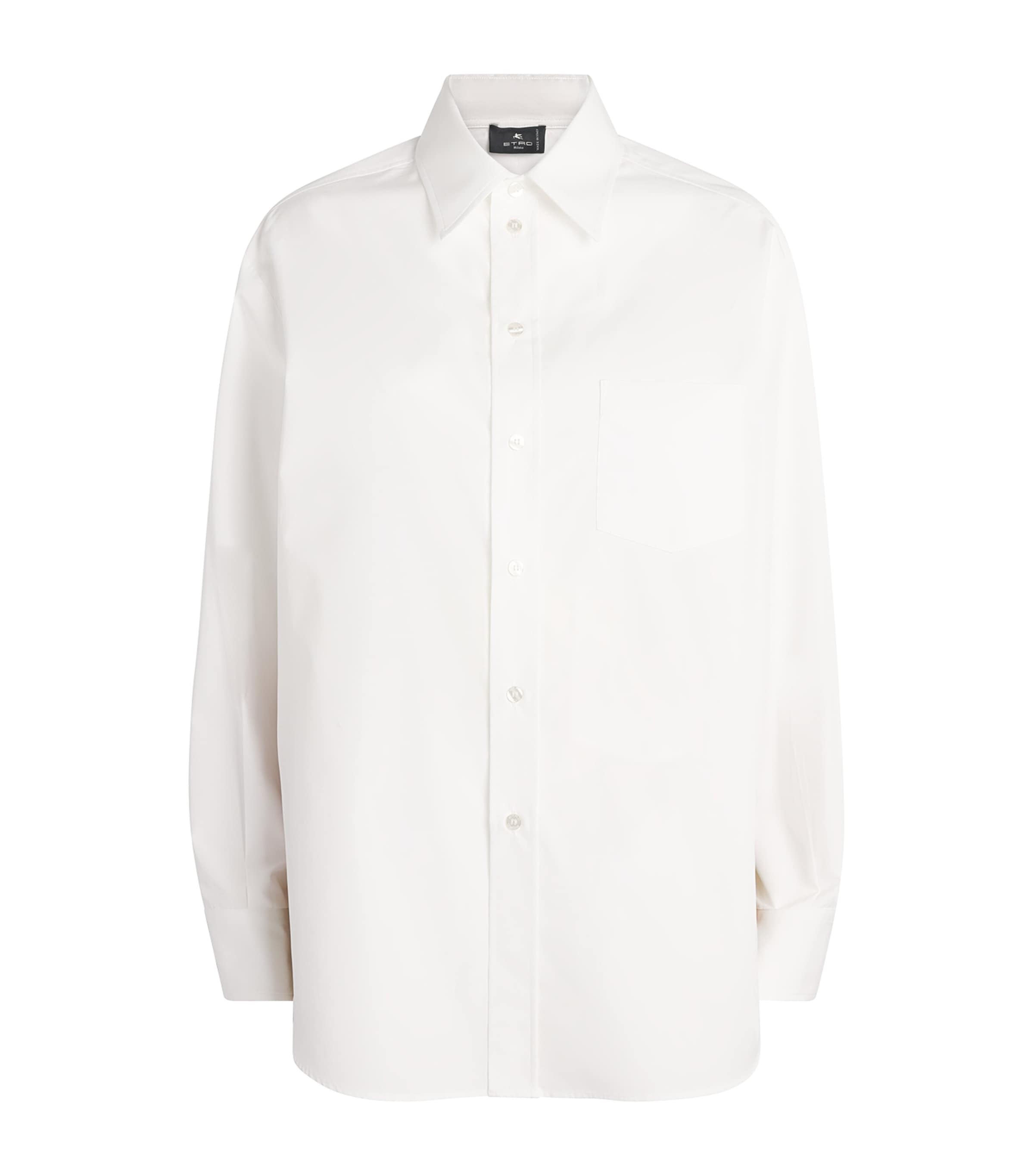 Etro Womens Cotton-Silk Floral-Print Shirt Prnt/white Bs Image 1