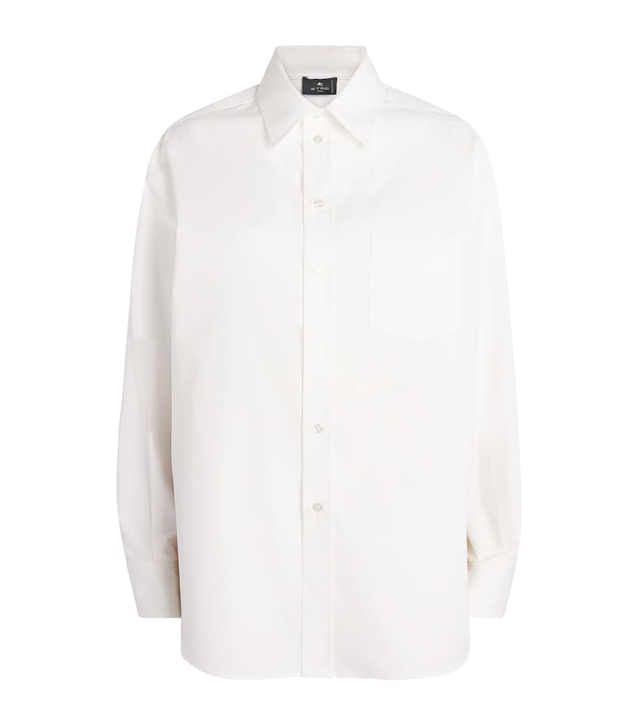Etro Womens Cotton-Silk Floral-Print Shirt Prnt/white Bs Image 1