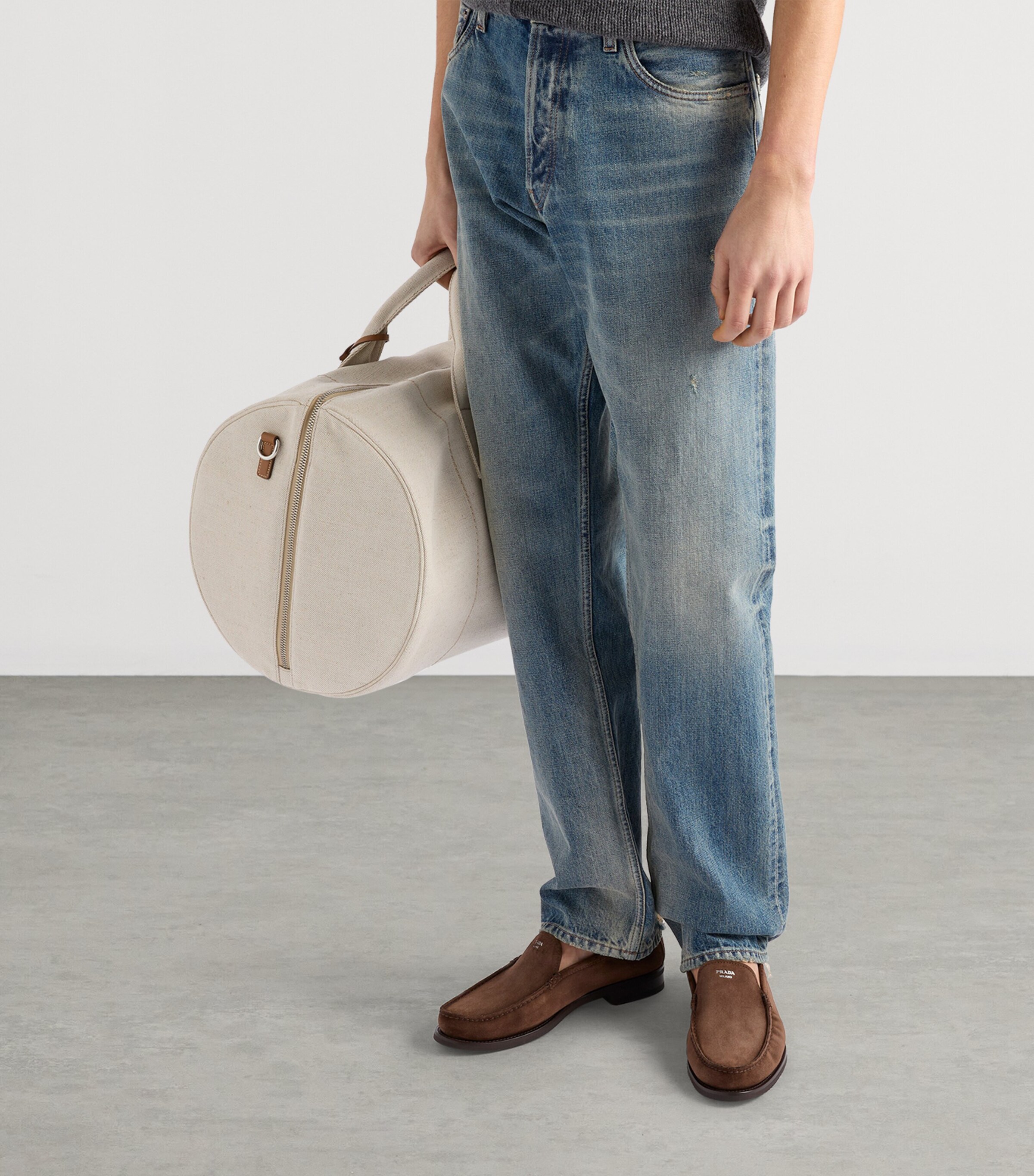 Distressed Straight Jeans F0008 Image 6