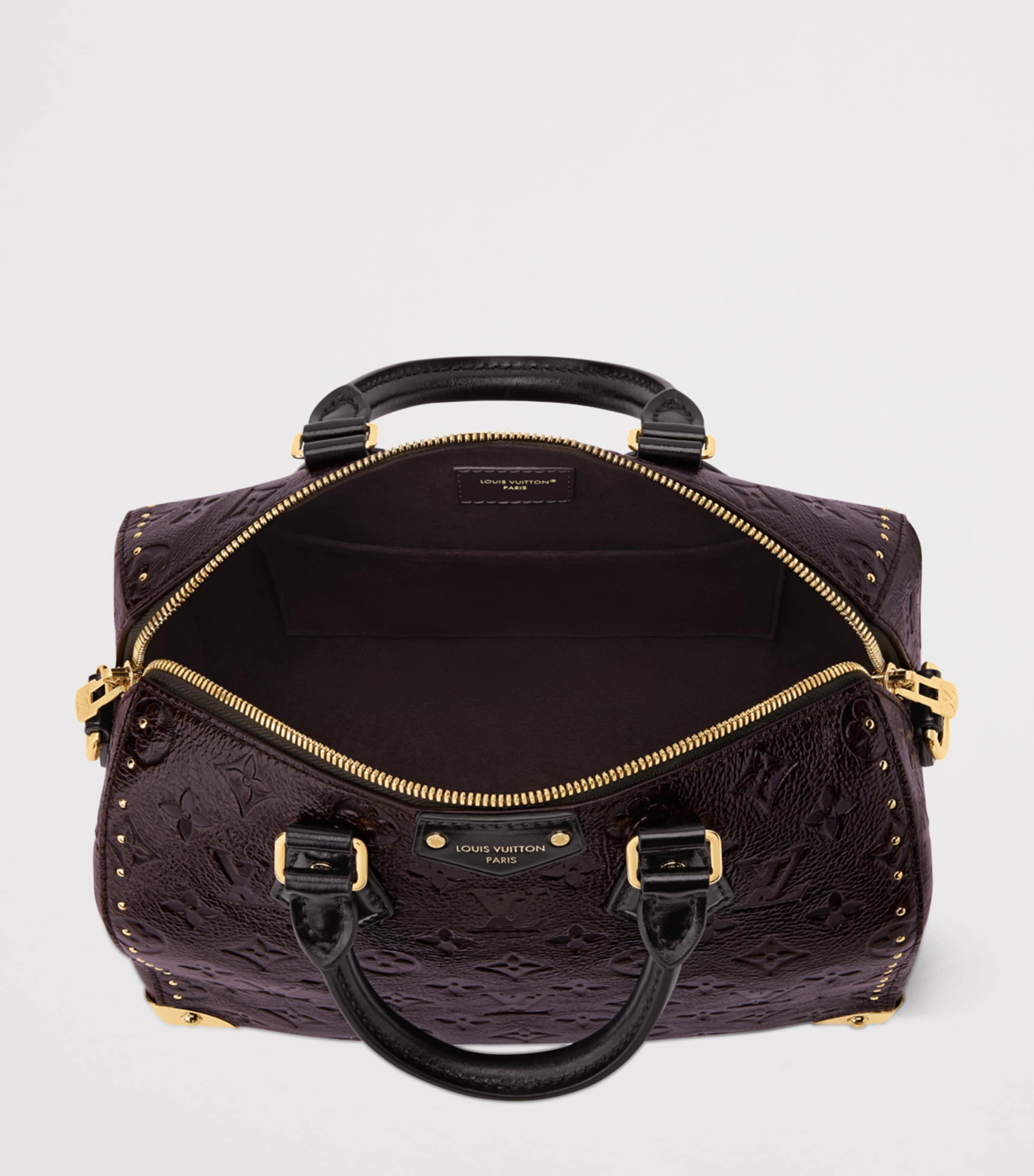 Calfskin Speedy 25 Trunk Shoulder Bag BROWN Image 4